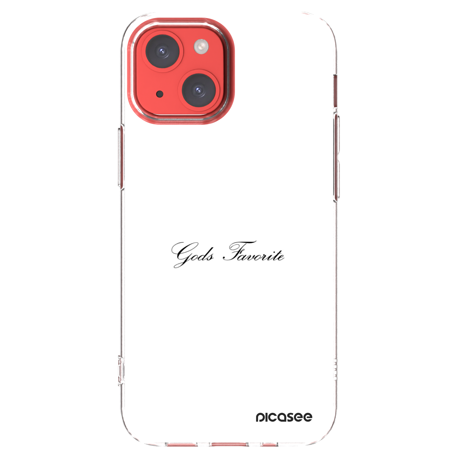 Picasee silikonska prozirna maskica za Apple iPhone 13 mini - Gods Favorite