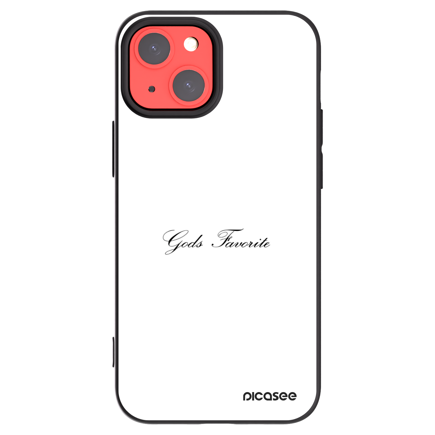 Picasee crna silikonska maskica za Apple iPhone 13 mini - Gods Favorite