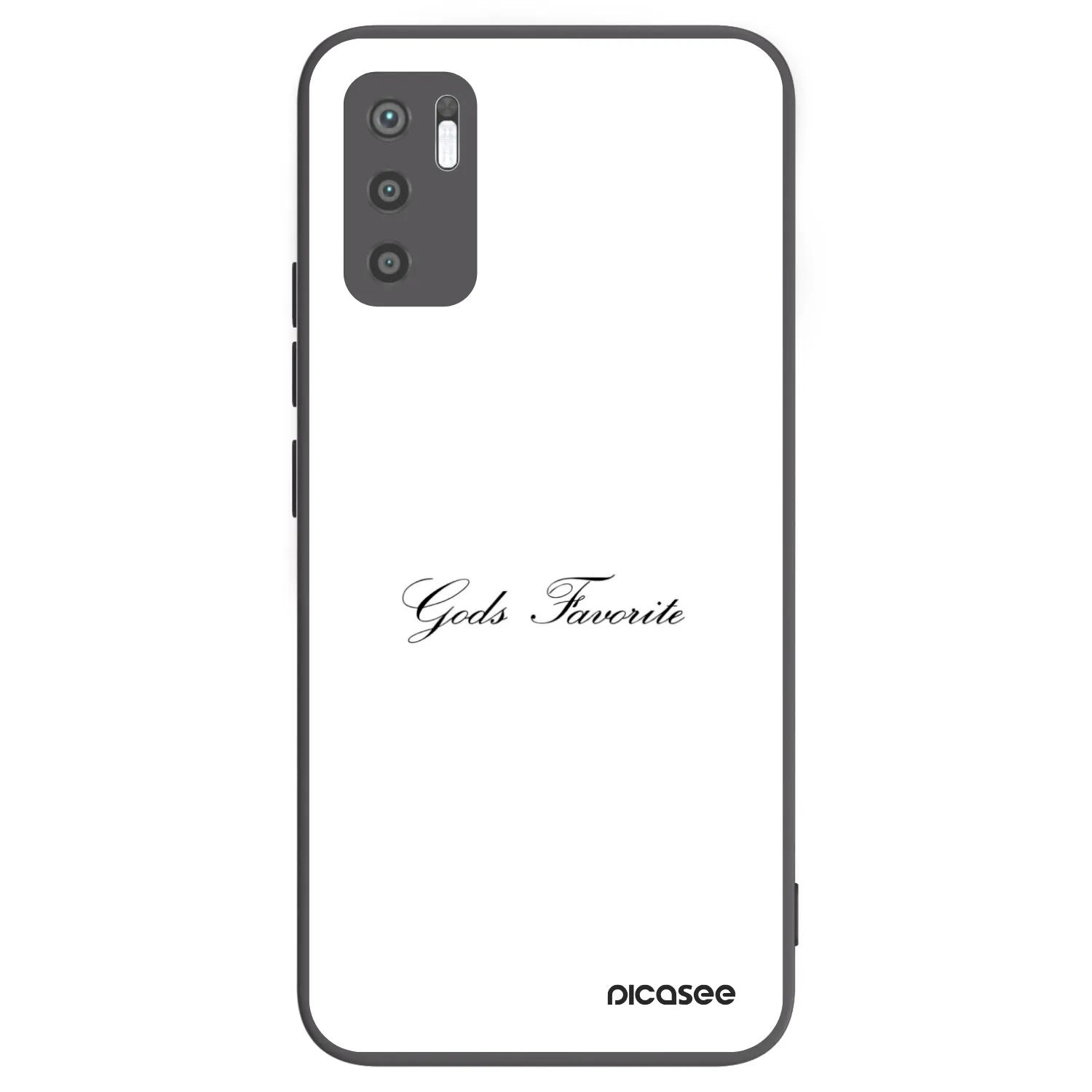 Picasee crna silikonska maskica za Xiaomi Redmi Note 10 5G - Gods Favorite