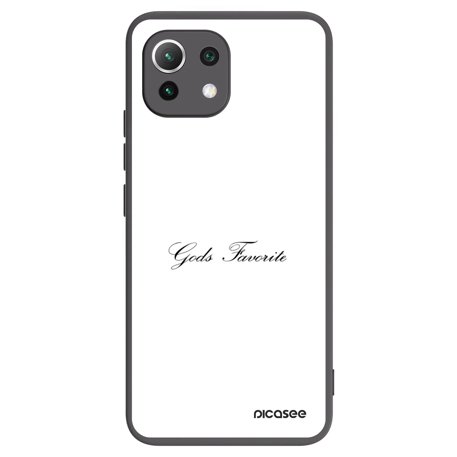 Picasee crna silikonska maskica za Xiaomi 11 Lite 5G NE - Gods Favorite