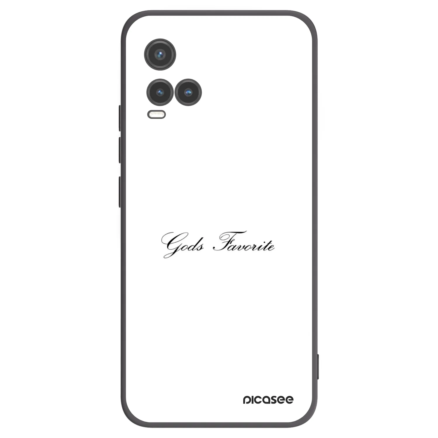 Picasee crna silikonska maskica za Vivo Y33s - Gods Favorite
