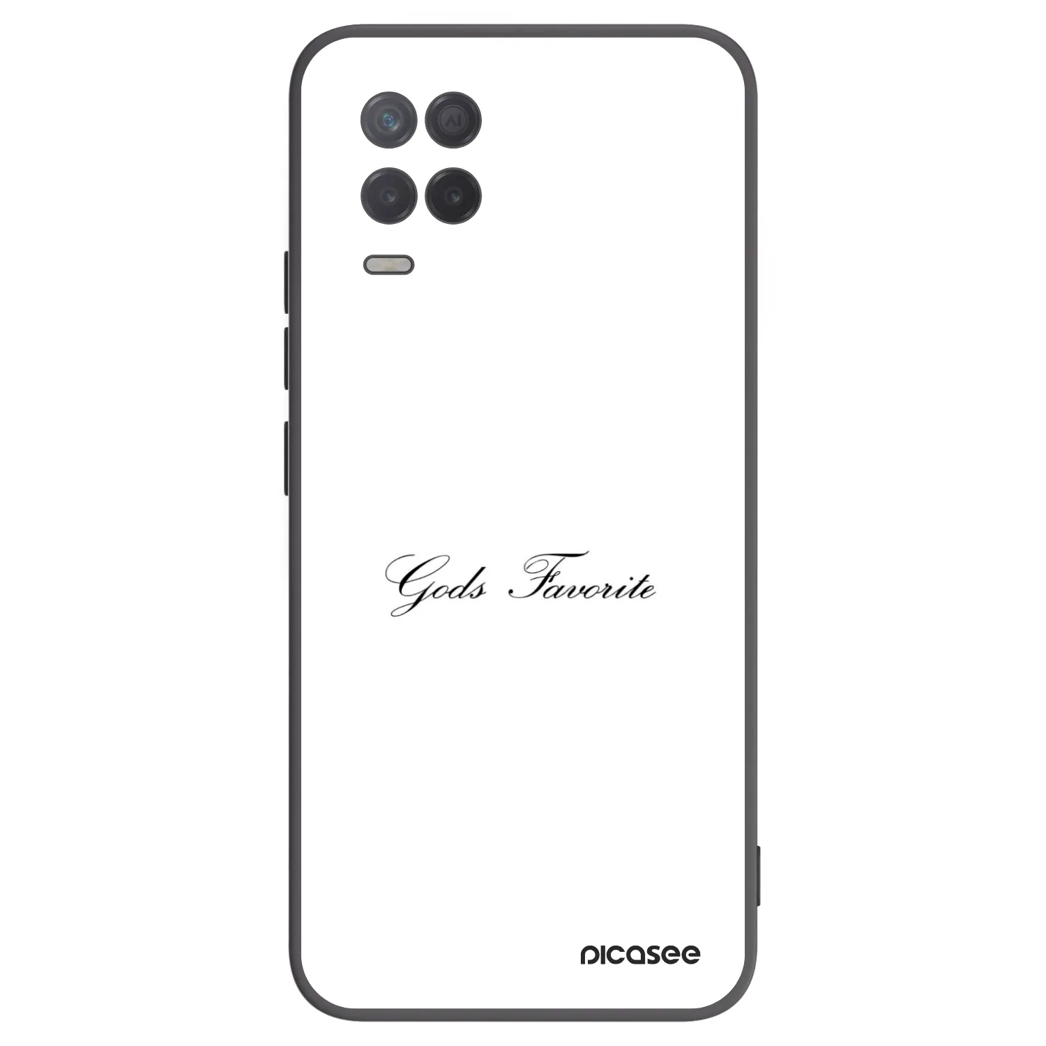 Picasee crna silikonska maskica za Realme 8 5G - Gods Favorite