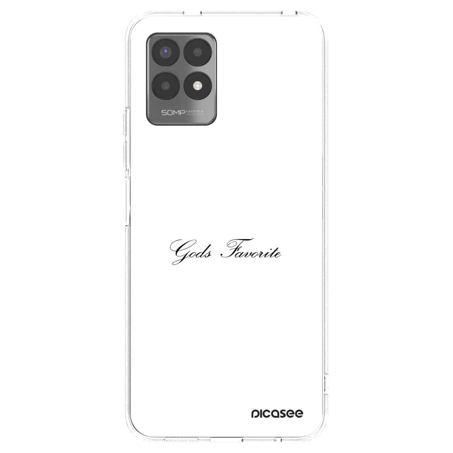 Picasee silikonska prozirna maskica za Realme 8i - Gods Favorite