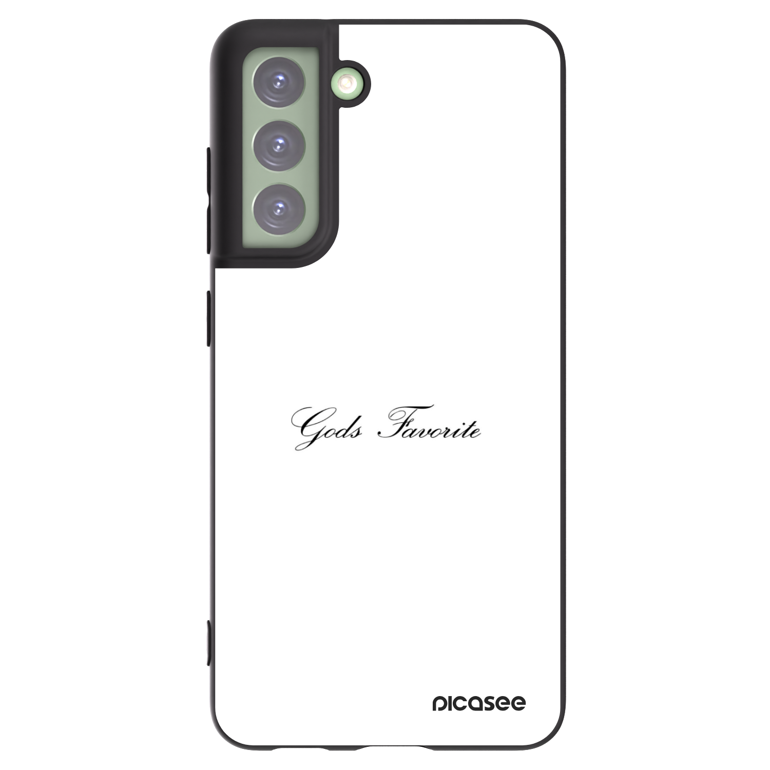 Picasee crna silikonska maskica za Samsung Galaxy S21 FE 5G - Gods Favorite