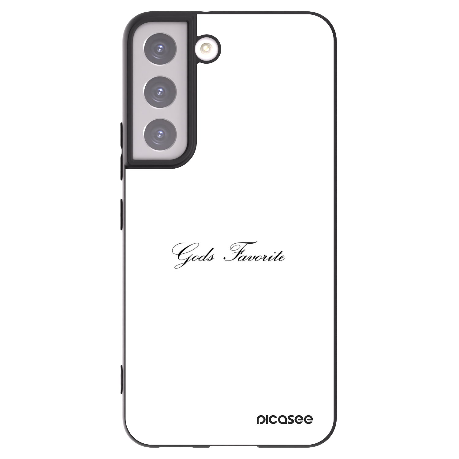 Picasee crna silikonska maskica za Samsung Galaxy S22 5G - Gods Favorite