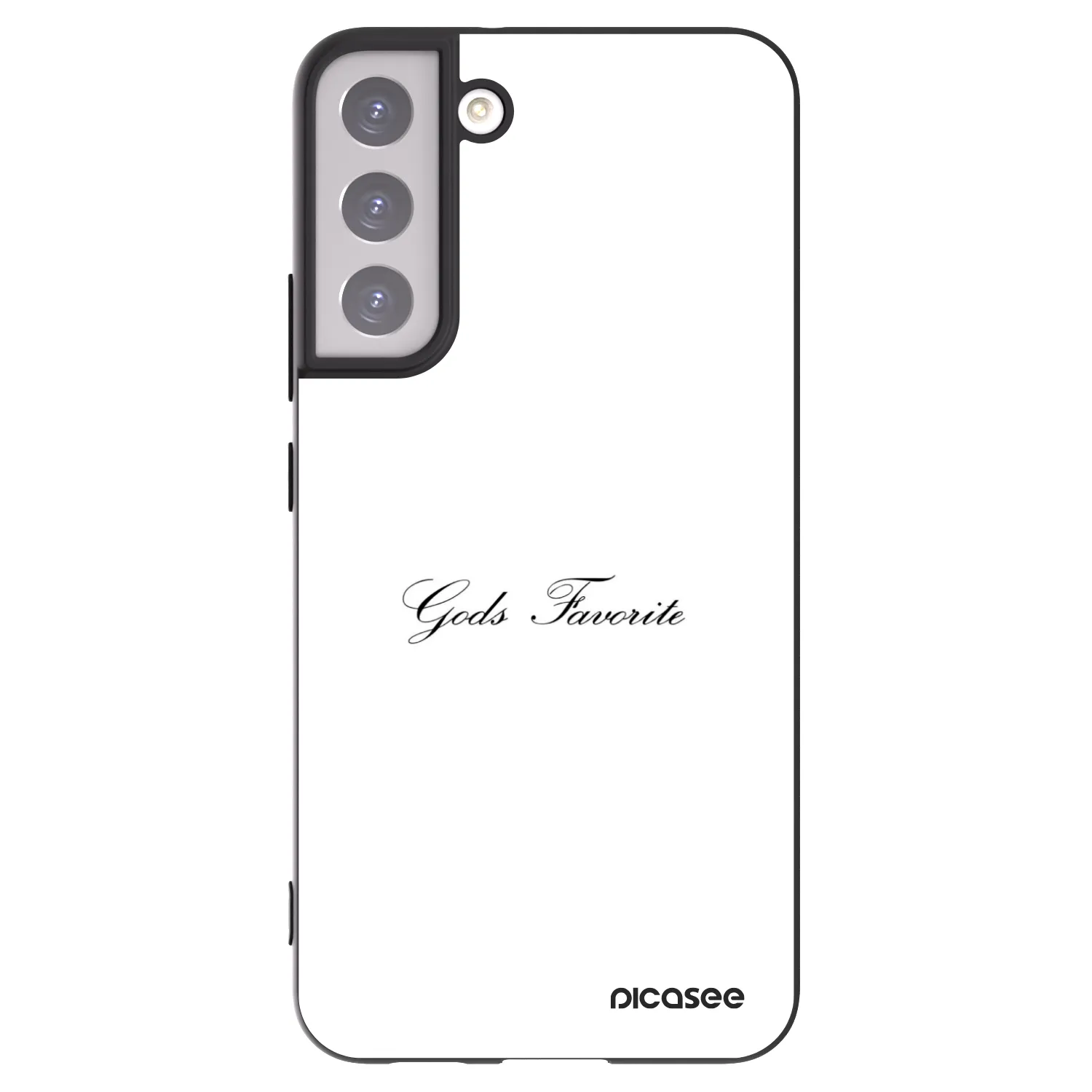 Picasee crna silikonska maskica za Samsung Galaxy S22+ 5G - Gods Favorite