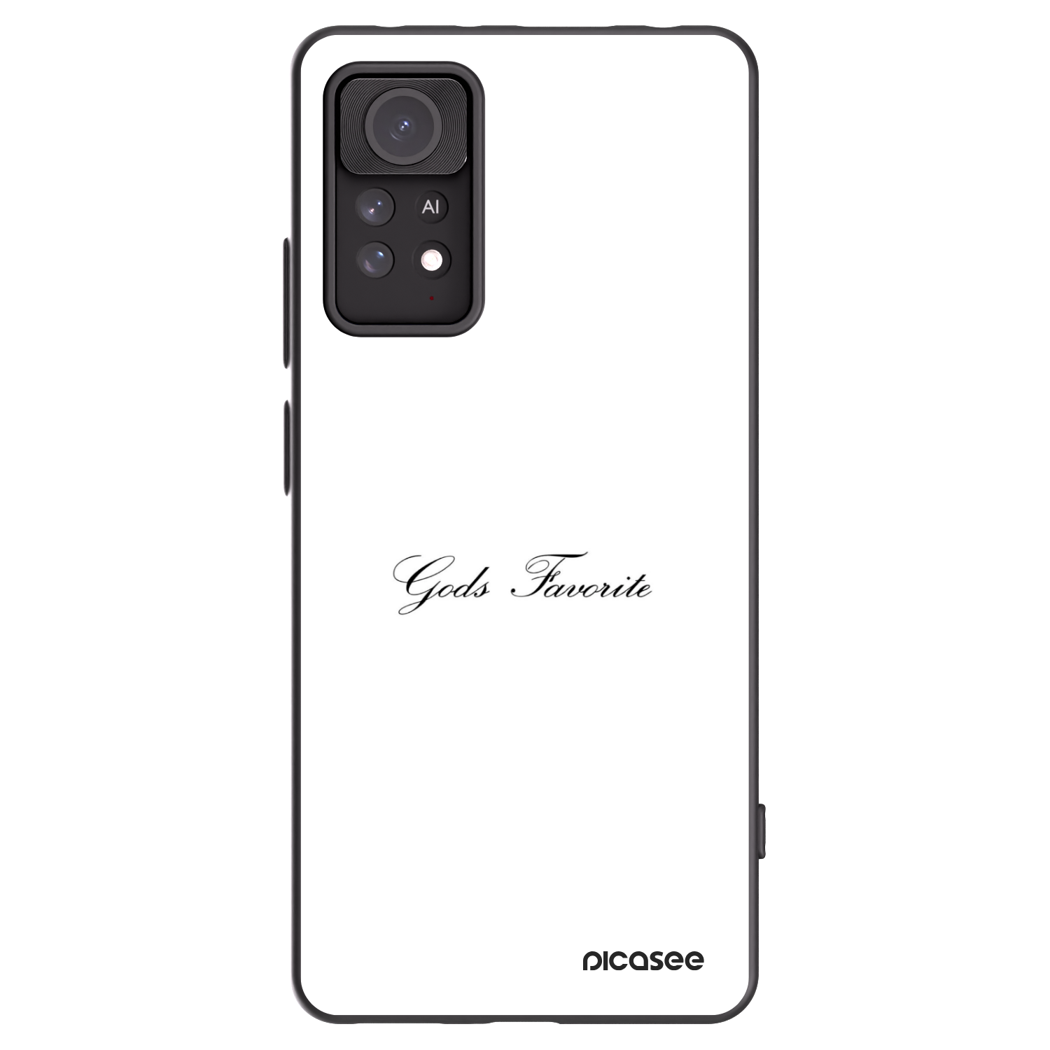 Picasee crna silikonska maskica za Xiaomi Redmi Note 11 Pro - Gods Favorite