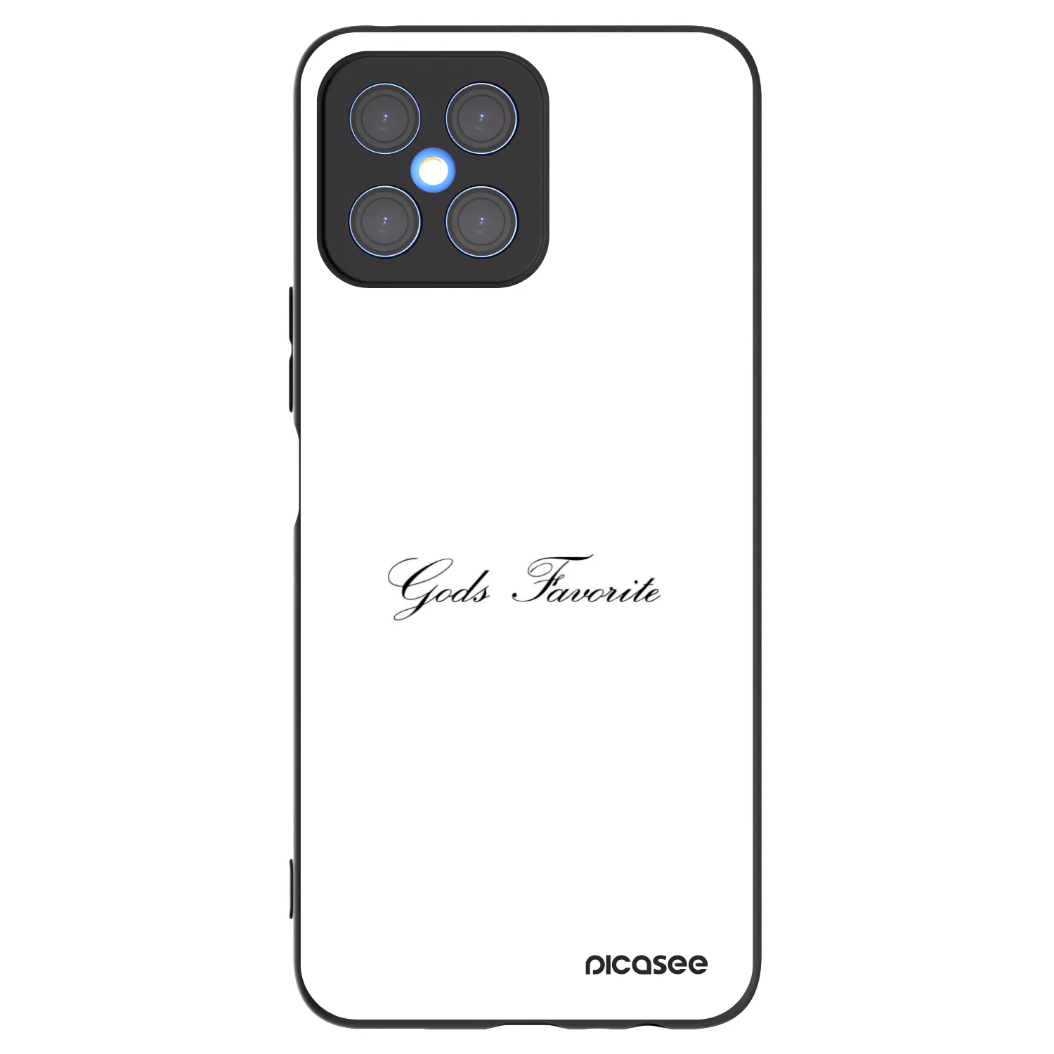 Picasee crna silikonska maskica za Honor X8 4G - Gods Favorite