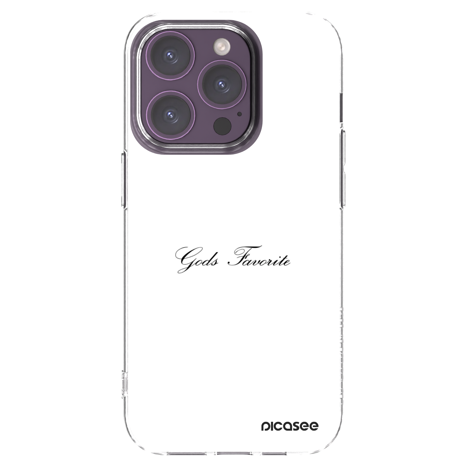 Picasee silikonska prozirna maskica za Apple iPhone 14 Pro - Gods Favorite