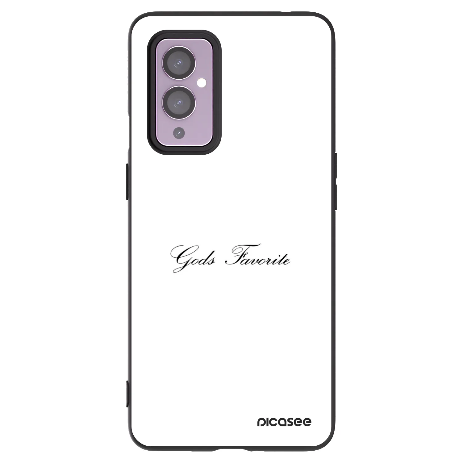 Picasee crna silikonska maskica za OnePlus 9 - Gods Favorite