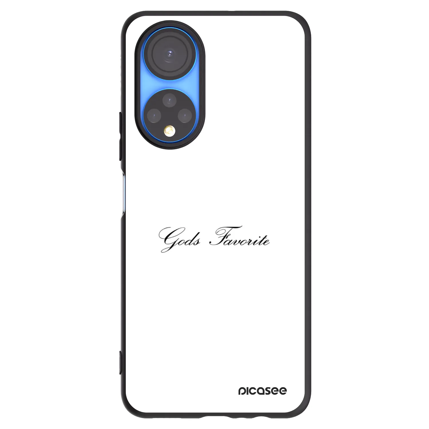 Picasee crna silikonska maskica za Honor X7 - Gods Favorite