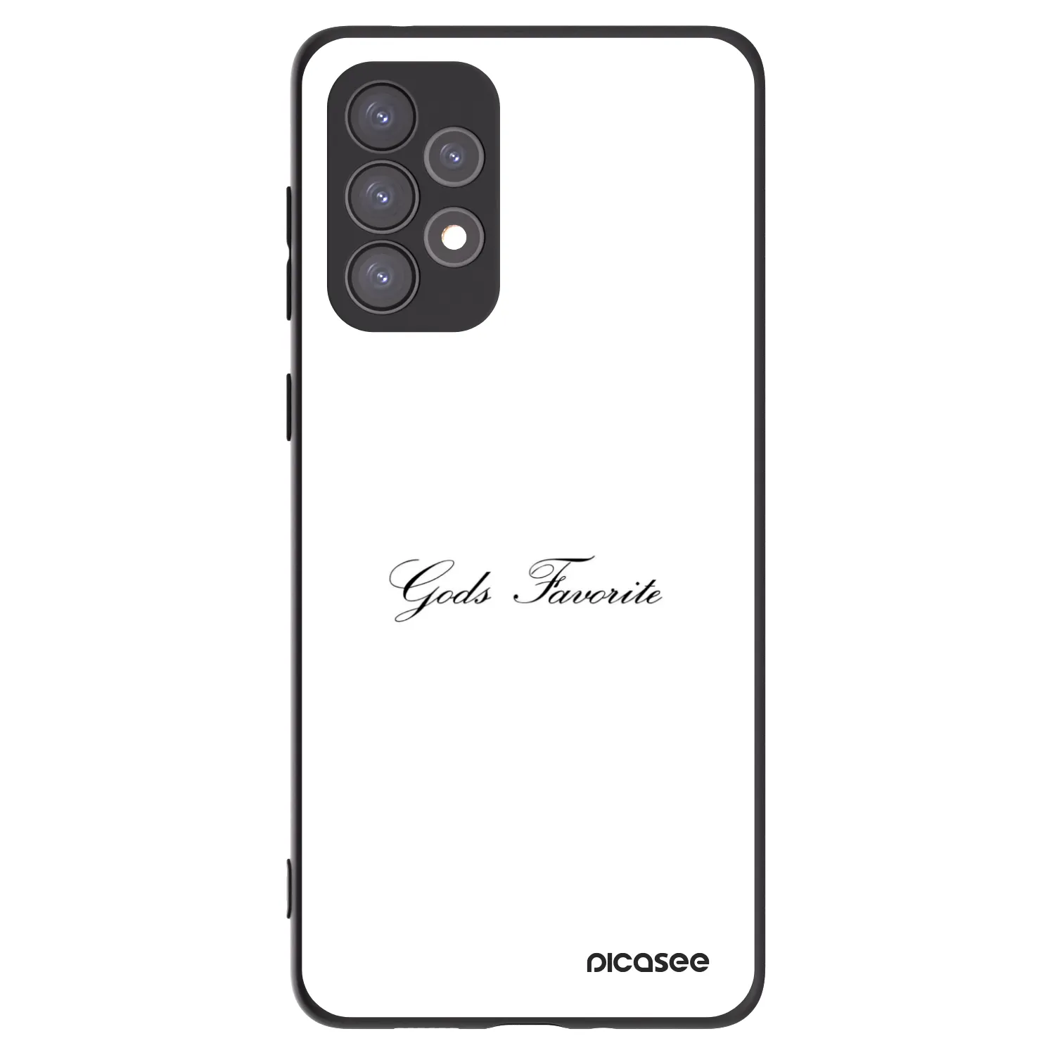 Picasee crna silikonska maskica za Samsung Galaxy A73 5G - Gods Favorite