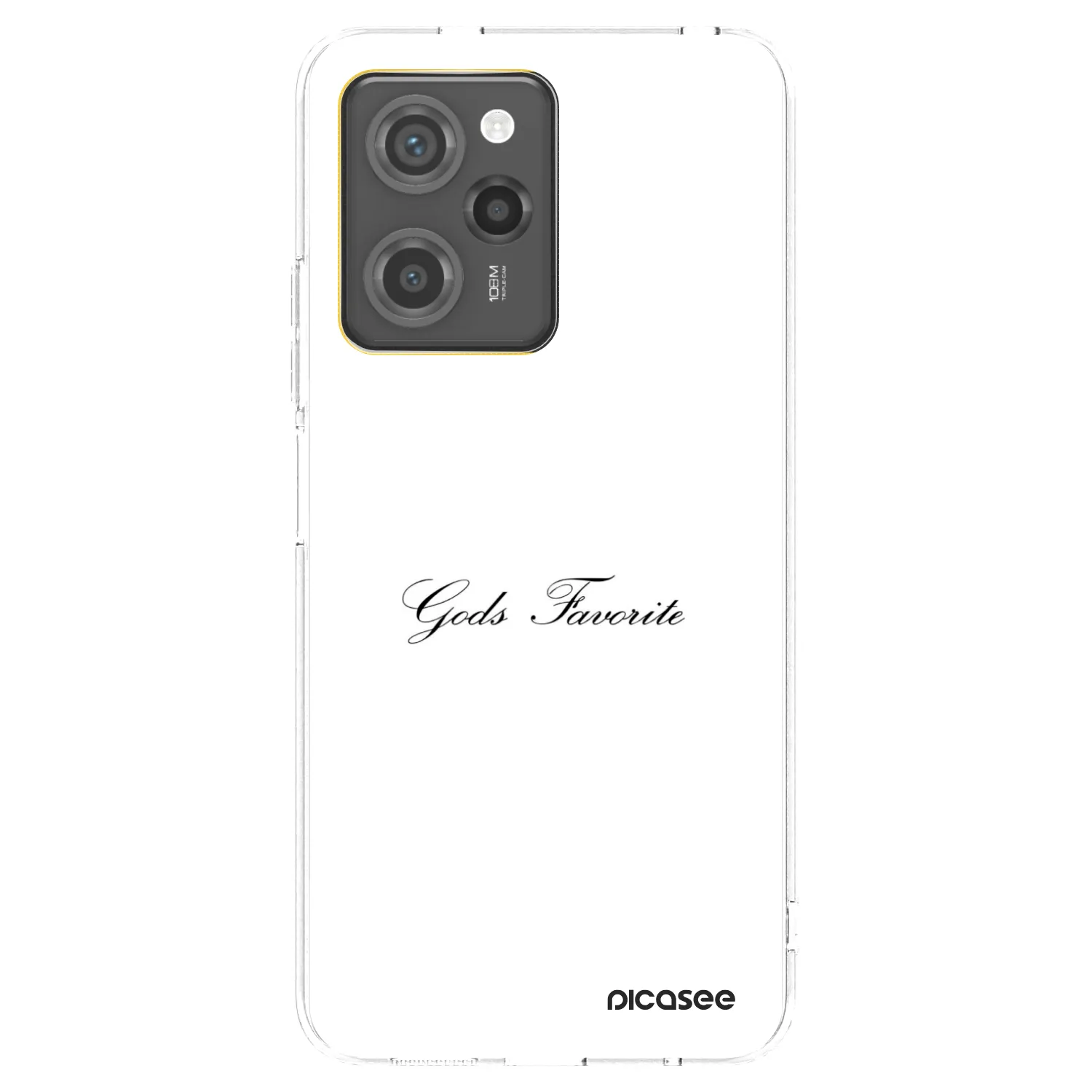 Picasee crna silikonska maskica za Xiaomi Poco X5 Pro - Gods Favorite