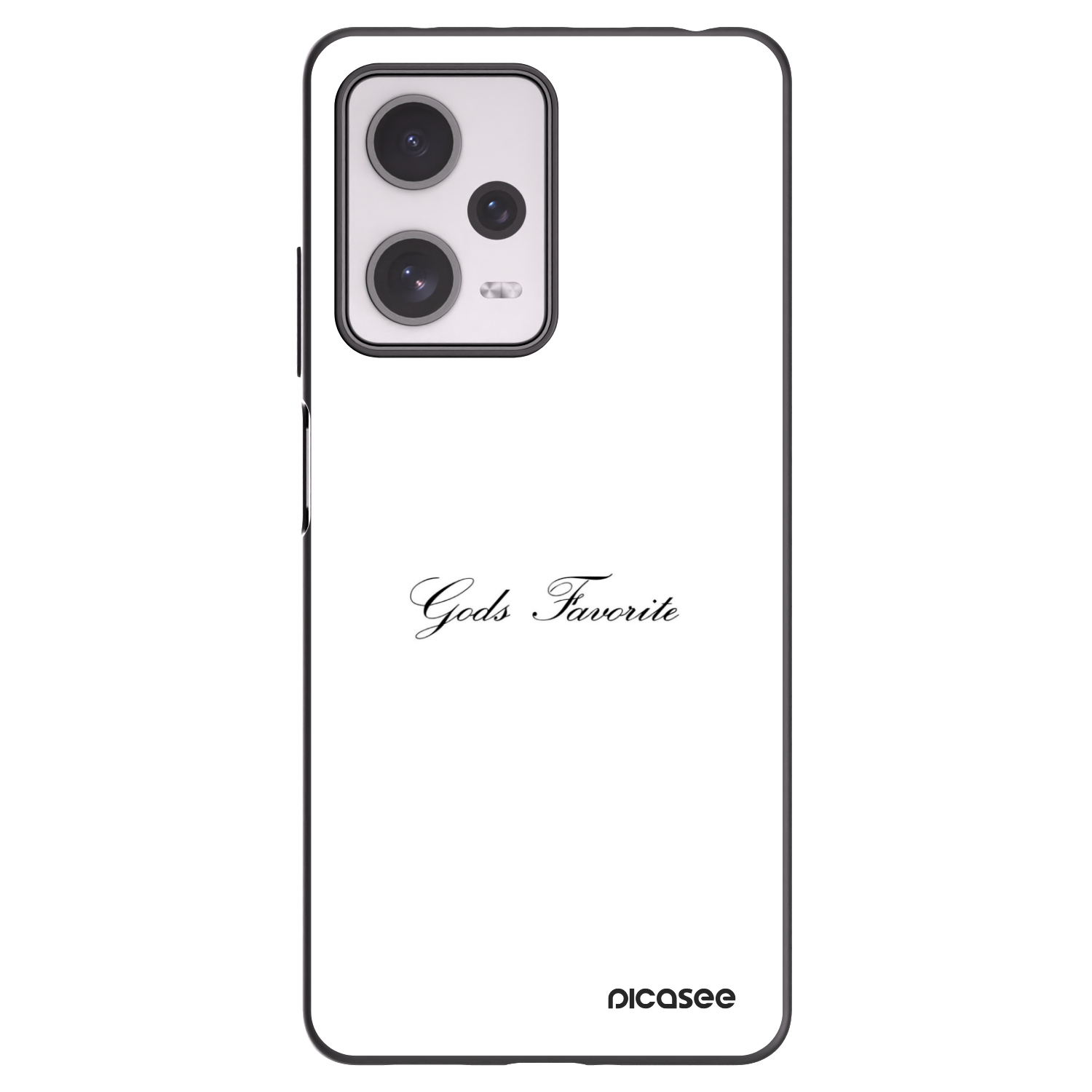Picasee crna silikonska maskica za Xiaomi Redmi Note 12 Pro+ 5G - Gods Favorite