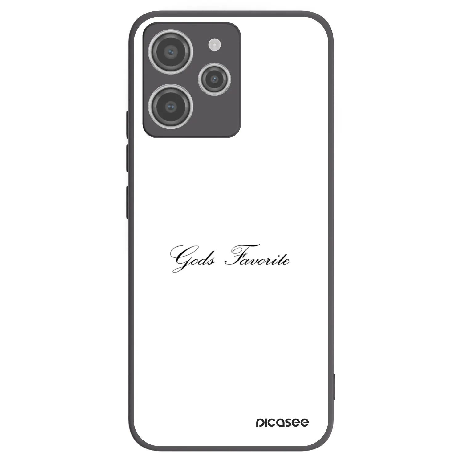 Picasee crna silikonska maskica za Xiaomi Redmi 12 4G - Gods Favorite