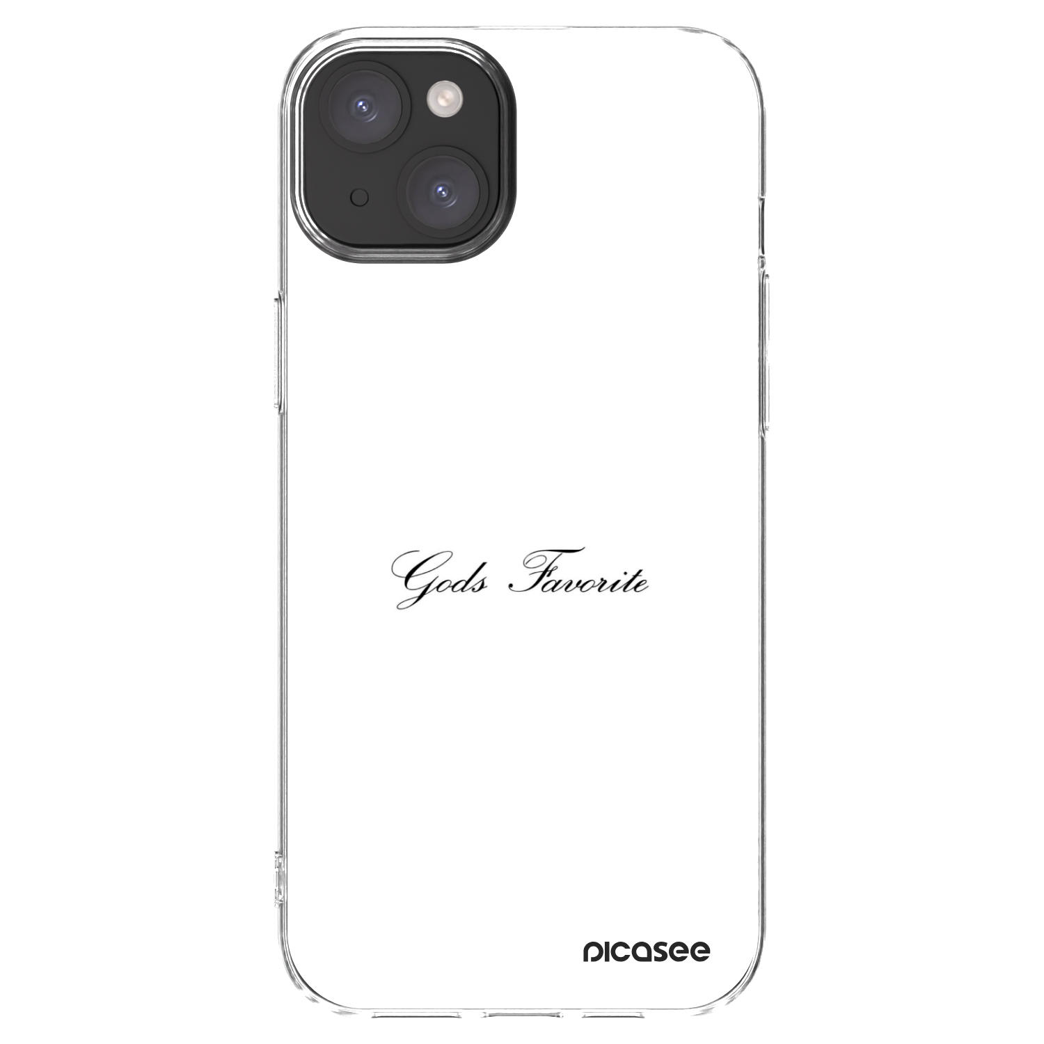 Picasee silikonska prozirna maskica za Apple iPhone 15 Plus - Gods Favorite