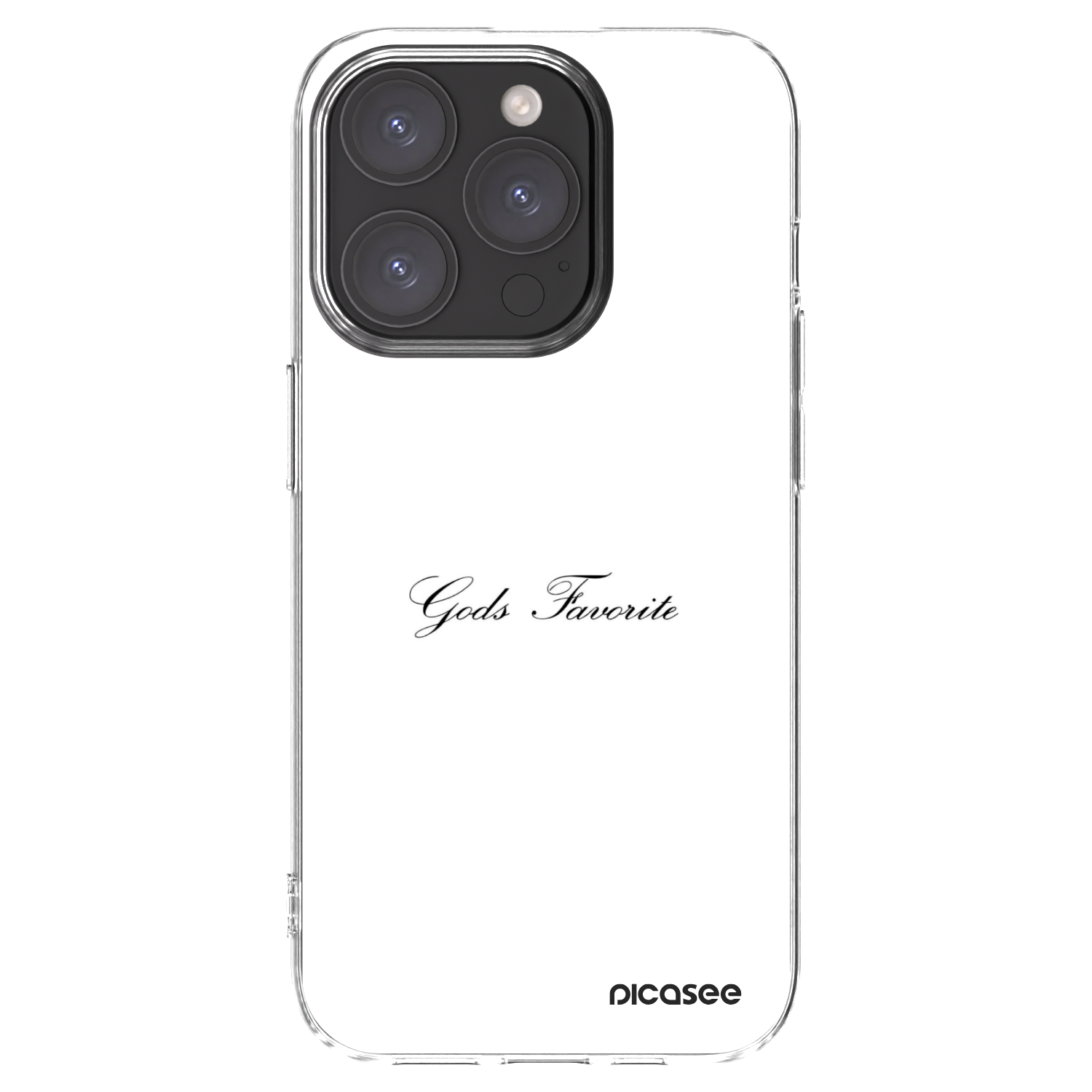 Picasee silikonska prozirna maskica za Apple iPhone 15 Pro - Gods Favorite