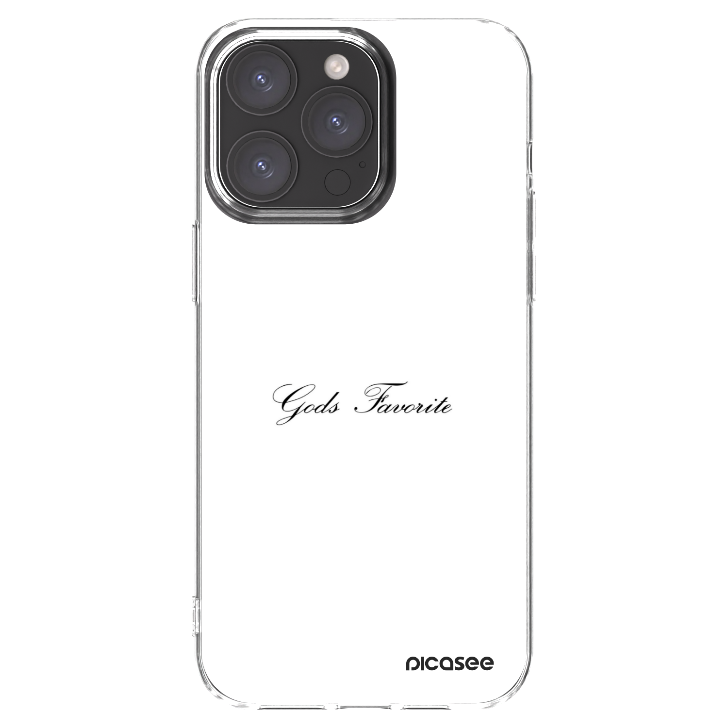 Picasee silikonska prozirna maskica za Apple iPhone 15 Pro Max - Gods Favorite