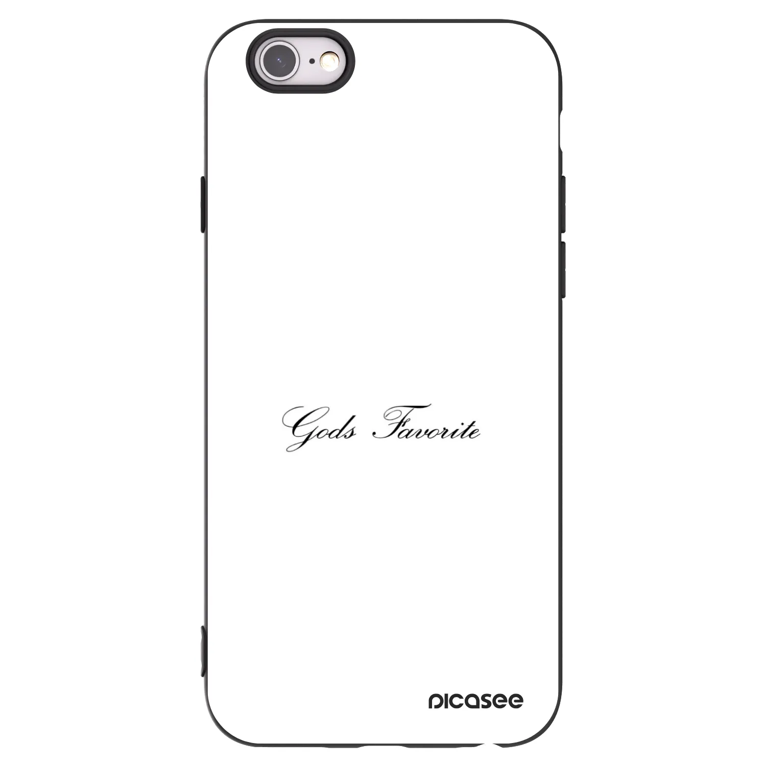 Picasee crna silikonska maskica za Apple iPhone 6/6S - Gods Favorite