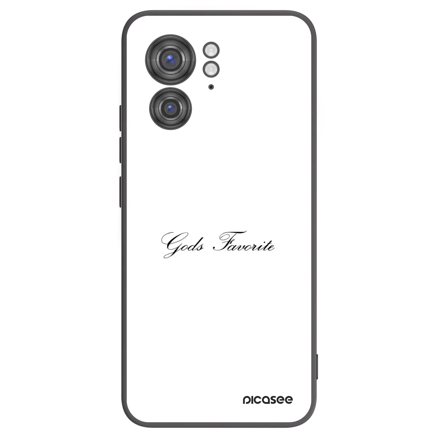 Picasee crna silikonska maskica za Motorola Edge 40 - Gods Favorite