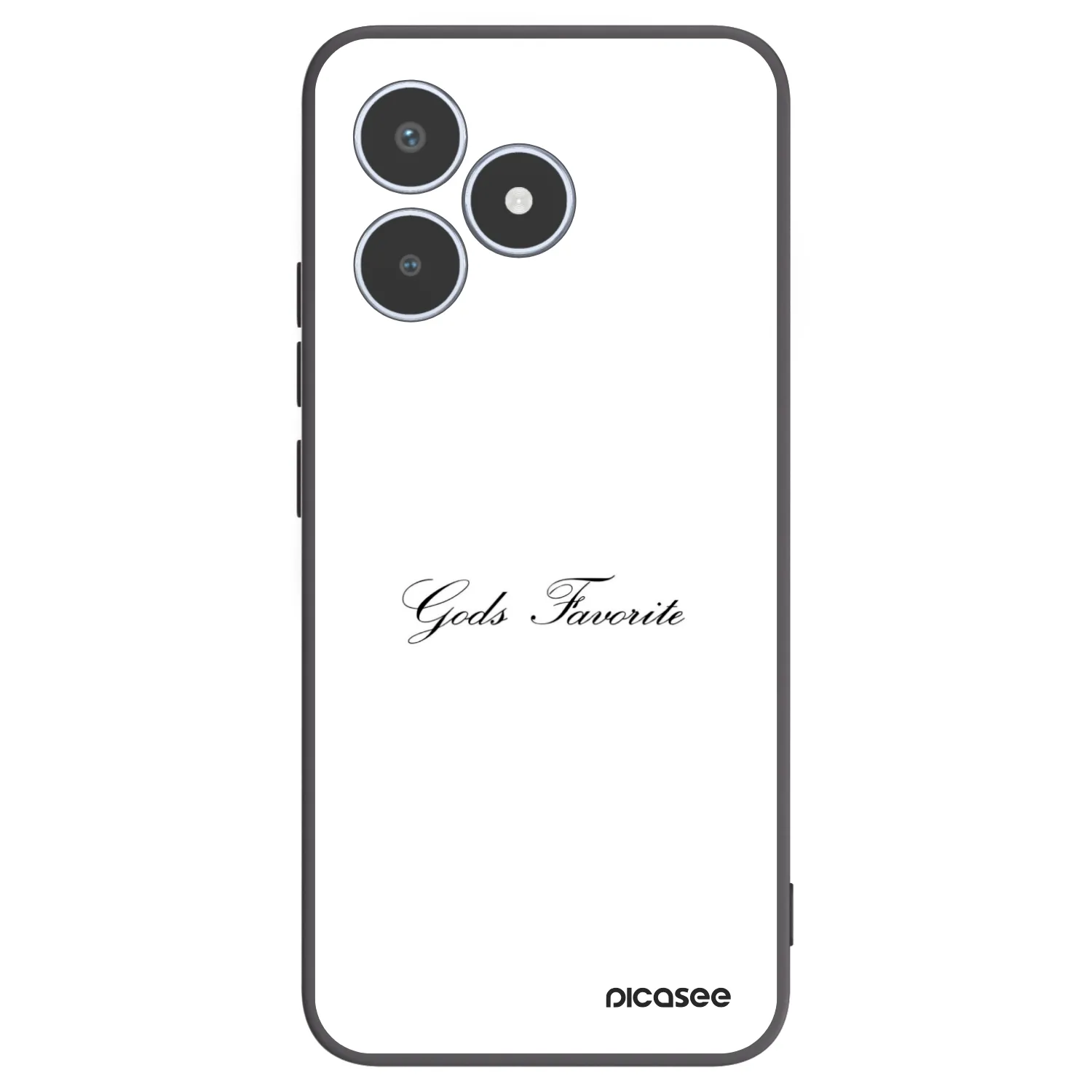 Picasee crna silikonska maskica za Realme C53 - Gods Favorite