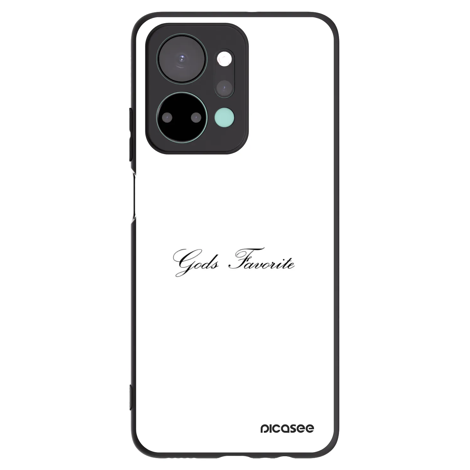 Picasee crna silikonska maskica za Honor X7a - Gods Favorite
