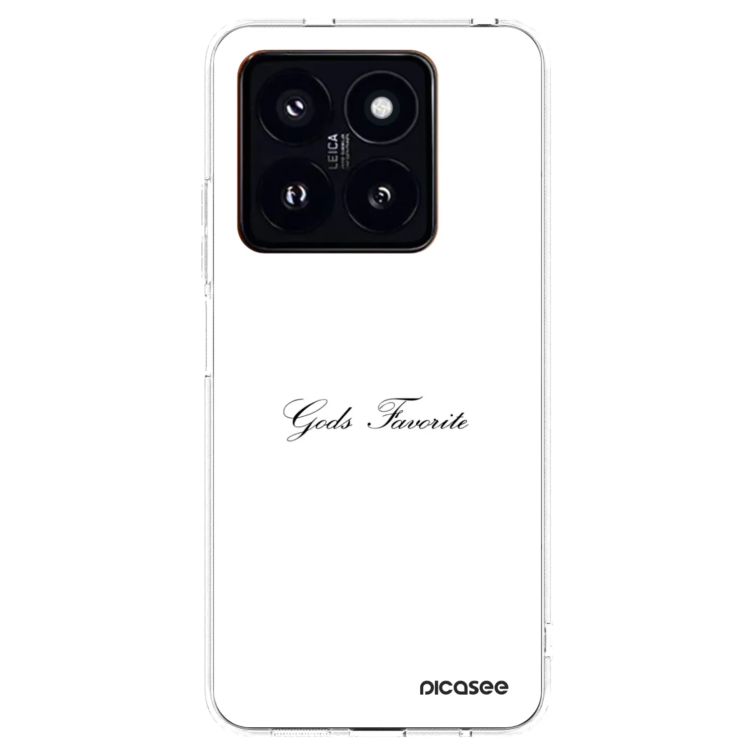 Picasee silikonska prozirna maskica za Xiaomi 14 Pro - Gods Favorite