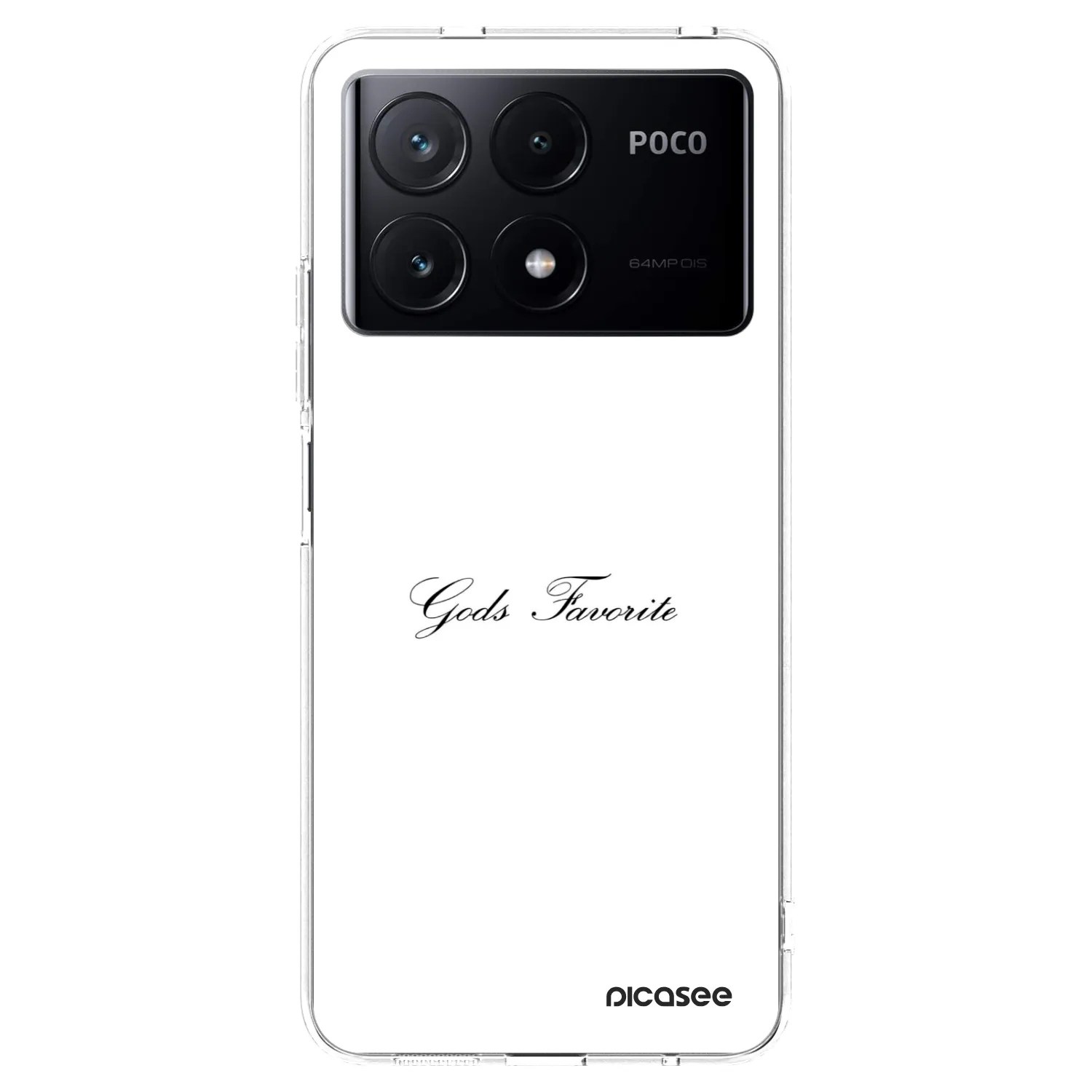 Picasee silikonska prozirna maskica za Xiaomi Poco X6 Pro - Gods Favorite