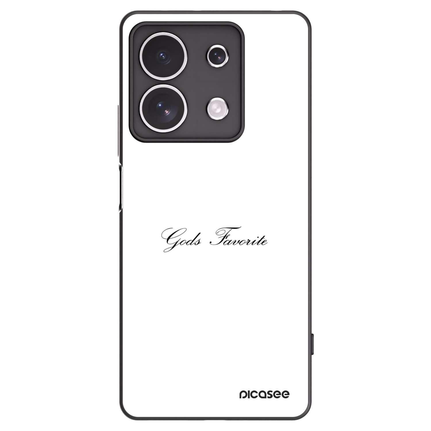 Picasee crna silikonska maskica za Xiaomi Redmi Note 13 4G - Gods Favorite