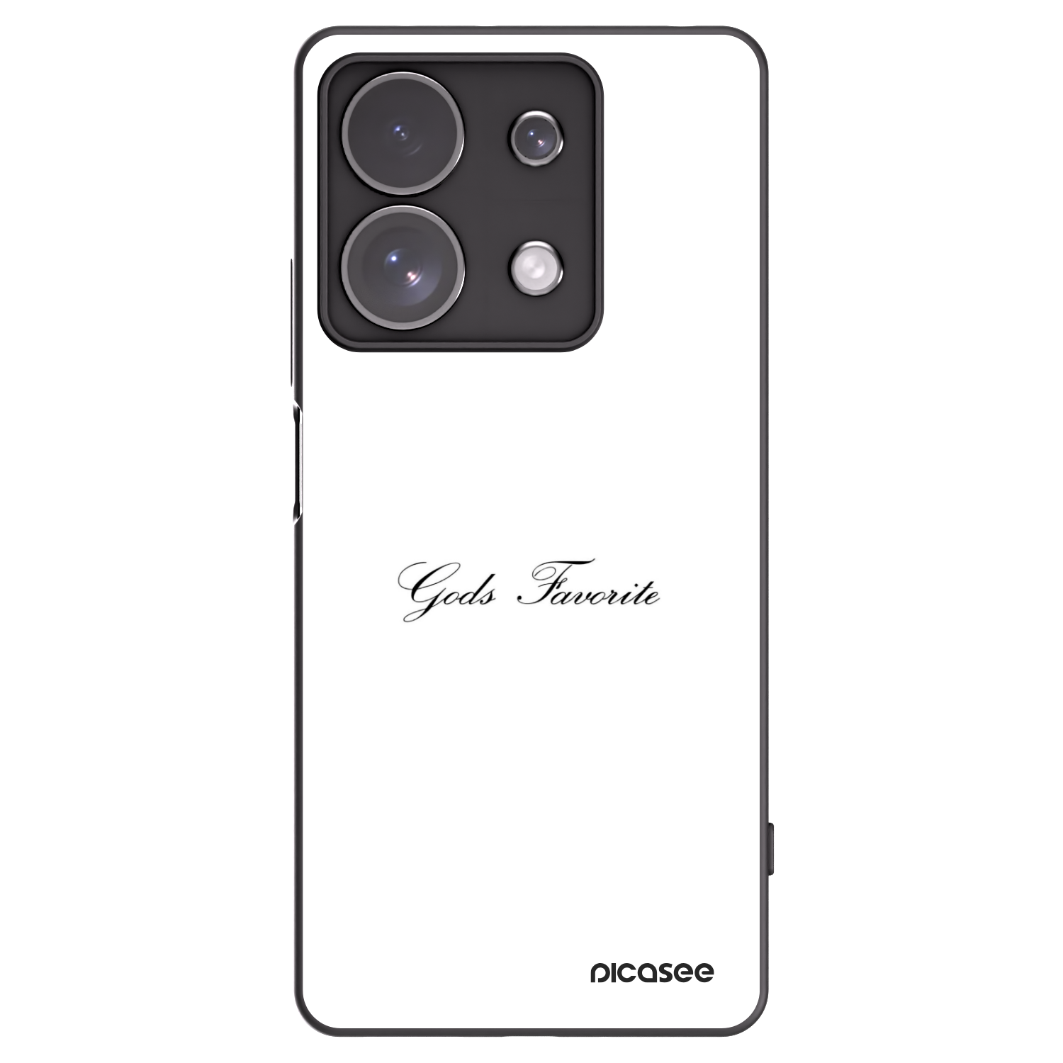 Picasee crna silikonska maskica za Xiaomi Redmi Note 13 Pro 4G - Gods Favorite