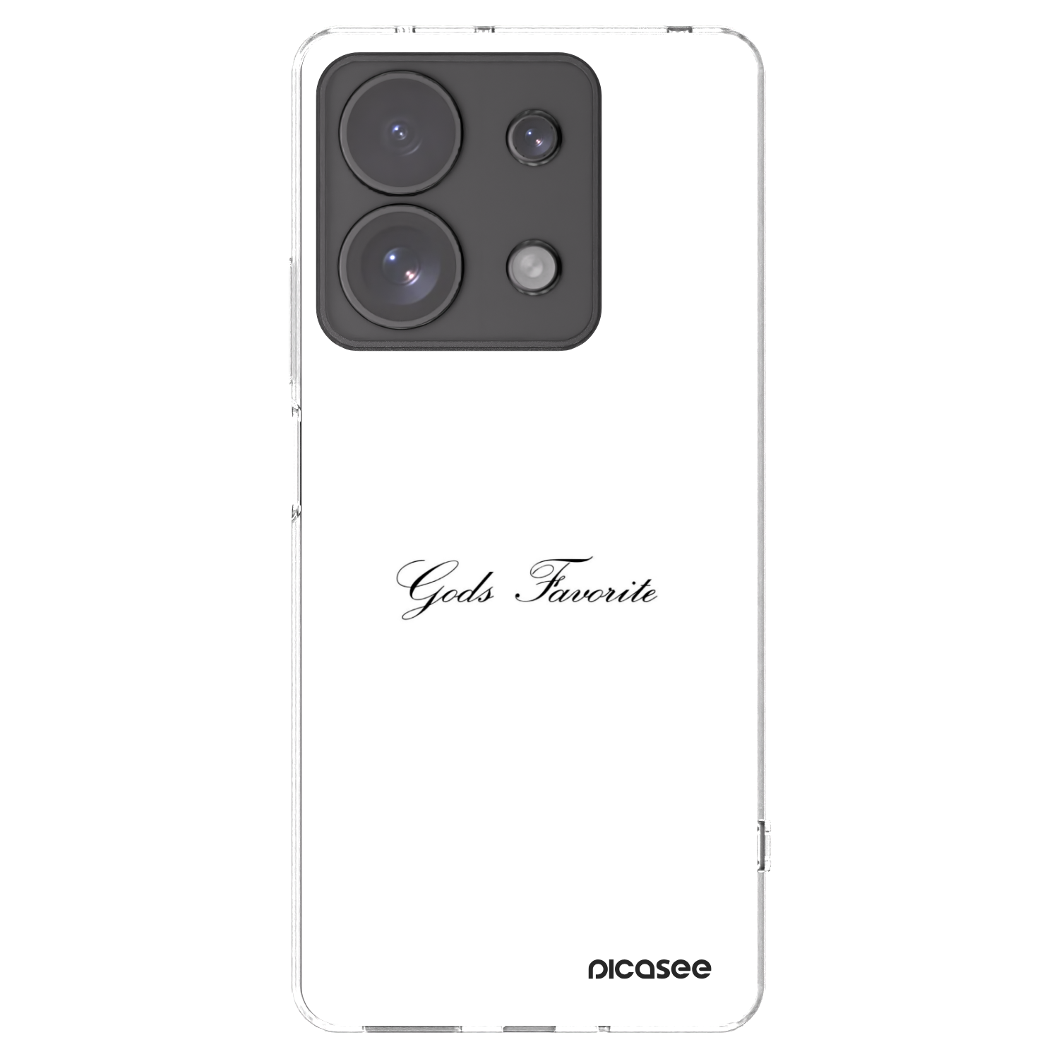 Picasee silikonska prozirna maskica za Xiaomi Redmi Note 13 Pro 4G - Gods Favorite