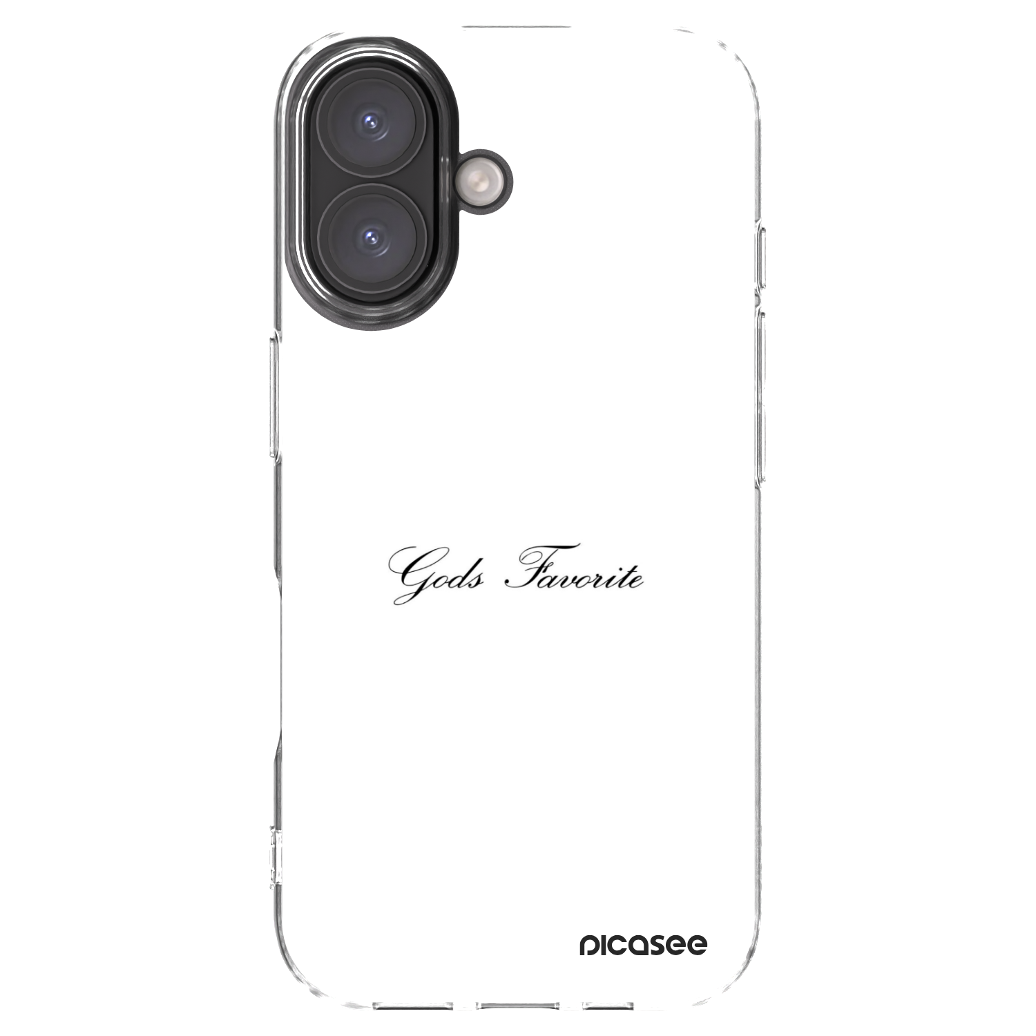 Picasee silikonska prozirna maskica za Apple iPhone 16 - Gods Favorite