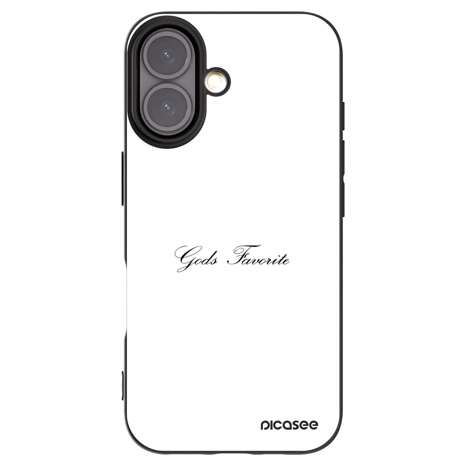 Picasee crna silikonska maskica za Apple iPhone 16 - Gods Favorite
