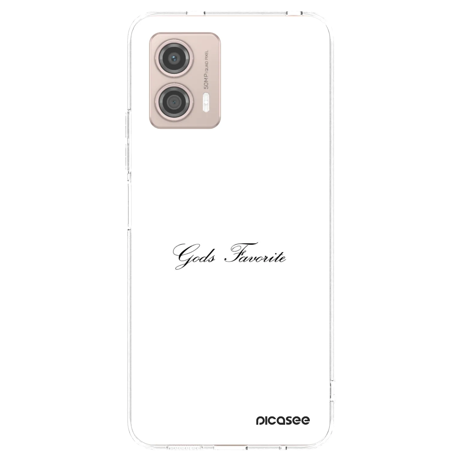 Picasee silikonska prozirna maskica za Motorola Moto G53 5G - Gods Favorite