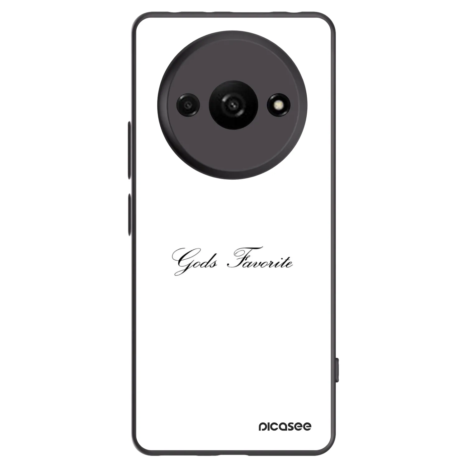 Picasee crna silikonska maskica za Xiaomi Redmi A3 - Gods Favorite