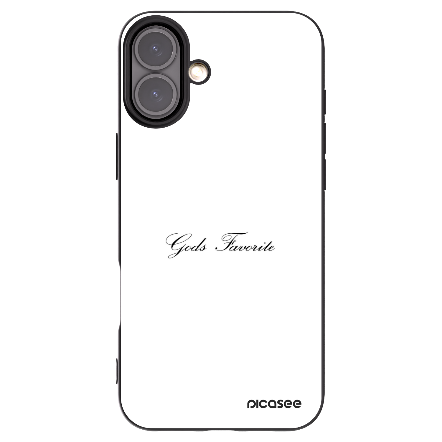 Picasee crna silikonska maskica za Apple iPhone 16 Plus - Gods Favorite