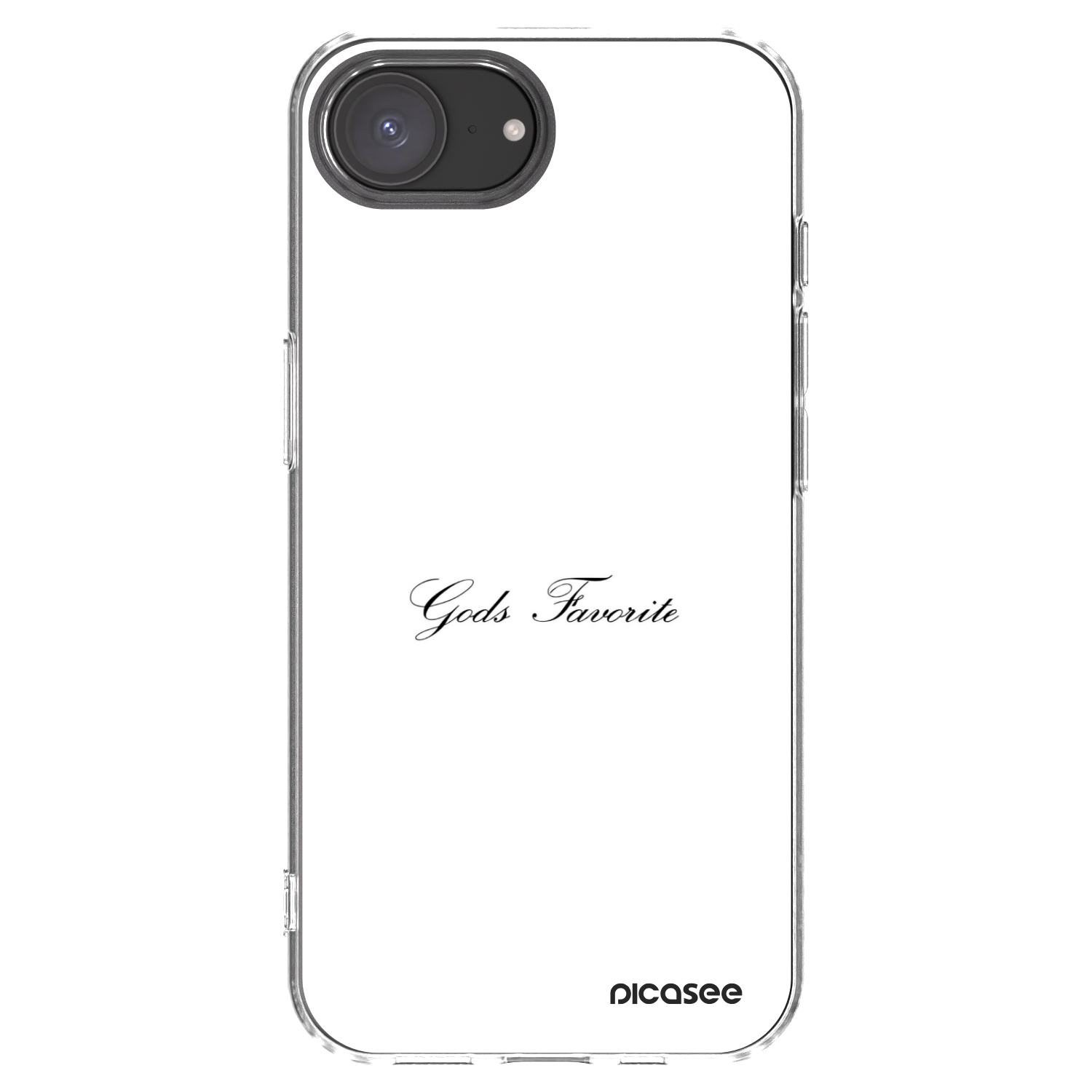 Picasee silikonska prozirna maskica za Apple iPhone 16e - Gods Favorite