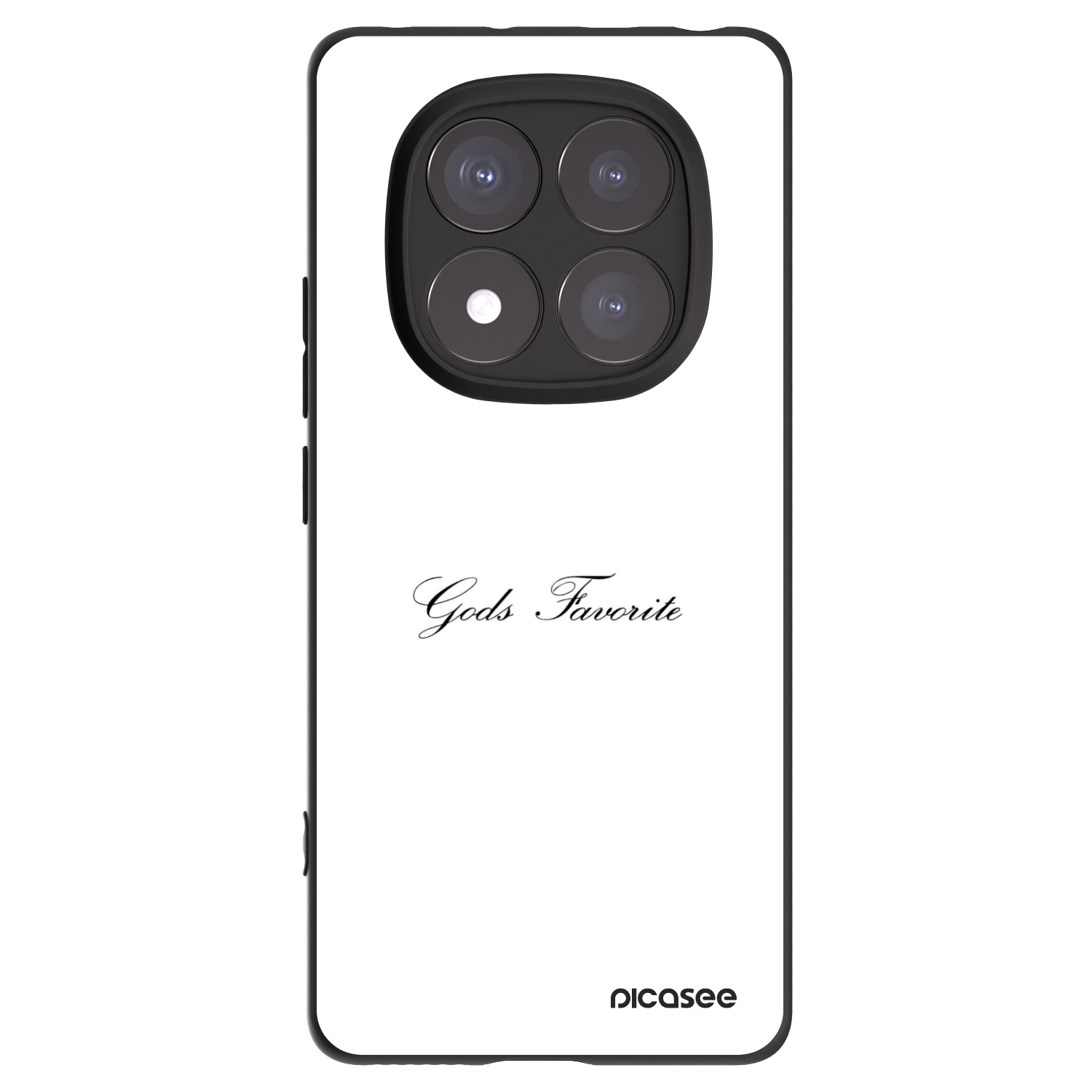 Picasee crna silikonska maskica za Xiaomi Redmi Note 14 Pro+ 5G - Gods Favorite