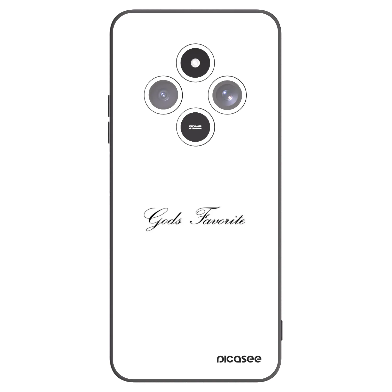 Picasee crna silikonska maskica za Xiaomi Redmi 14C - Gods Favorite