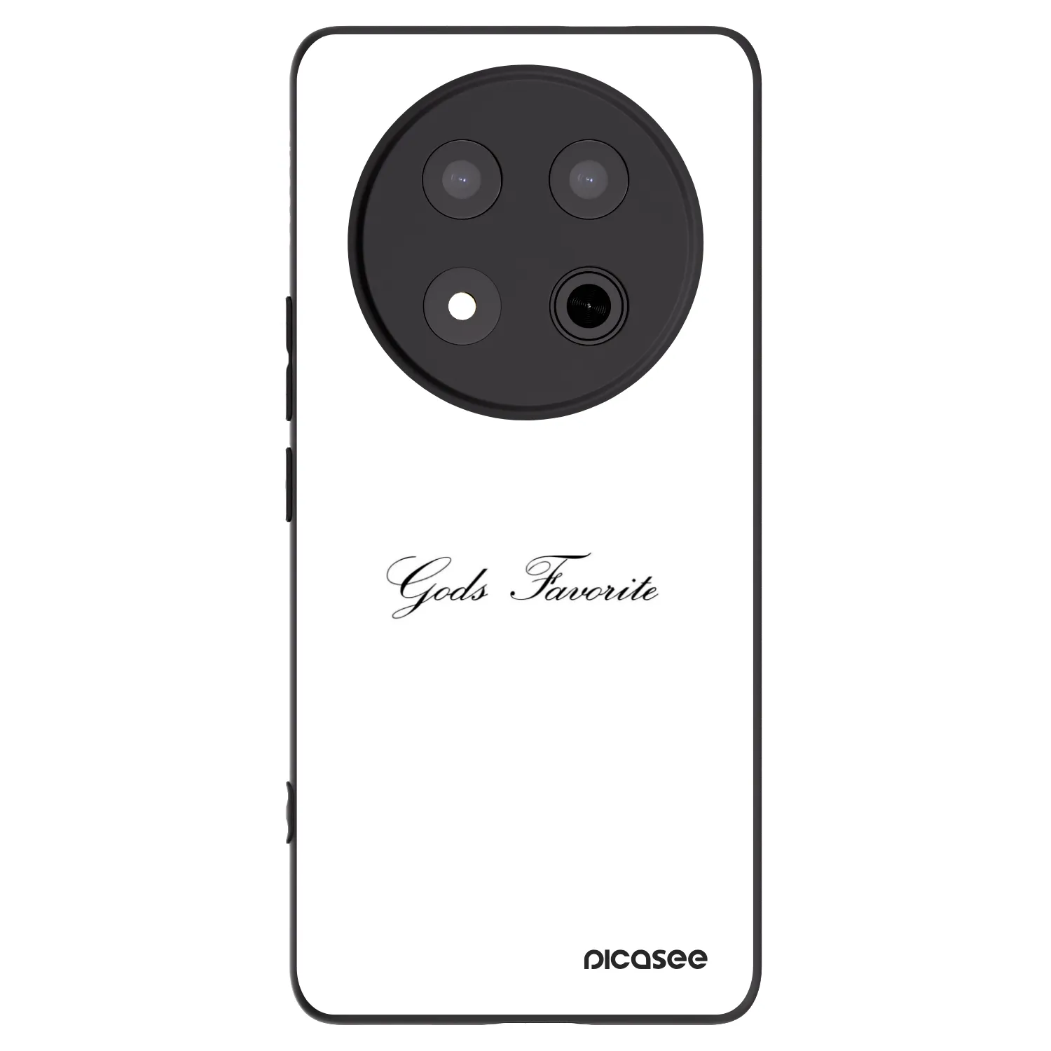 Picasee crna silikonska maskica za Honor Magic7 Lite 5G - Gods Favorite
