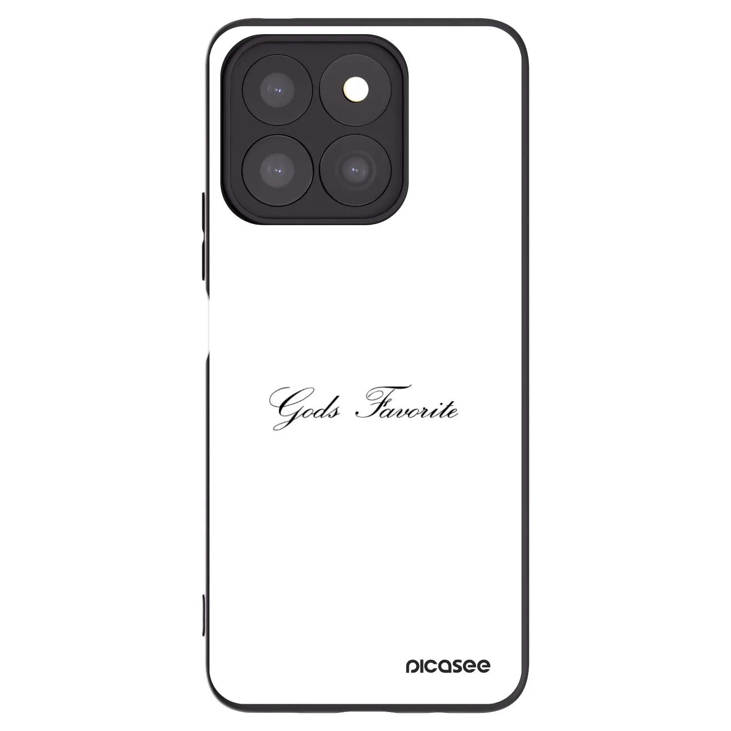 Picasee crna silikonska maskica za Honor X8c - Gods Favorite