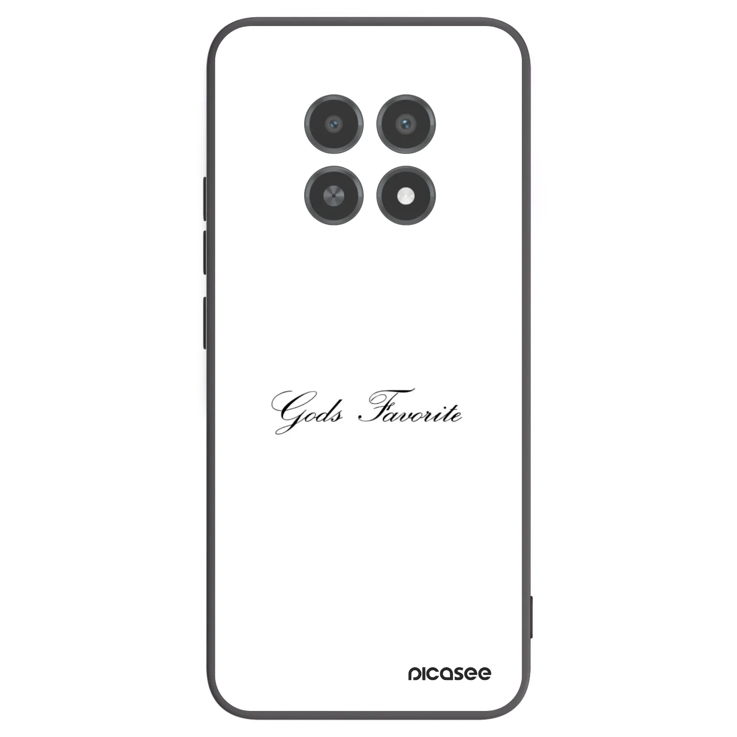Picasee crna silikonska maskica za Realme 12X - Gods Favorite