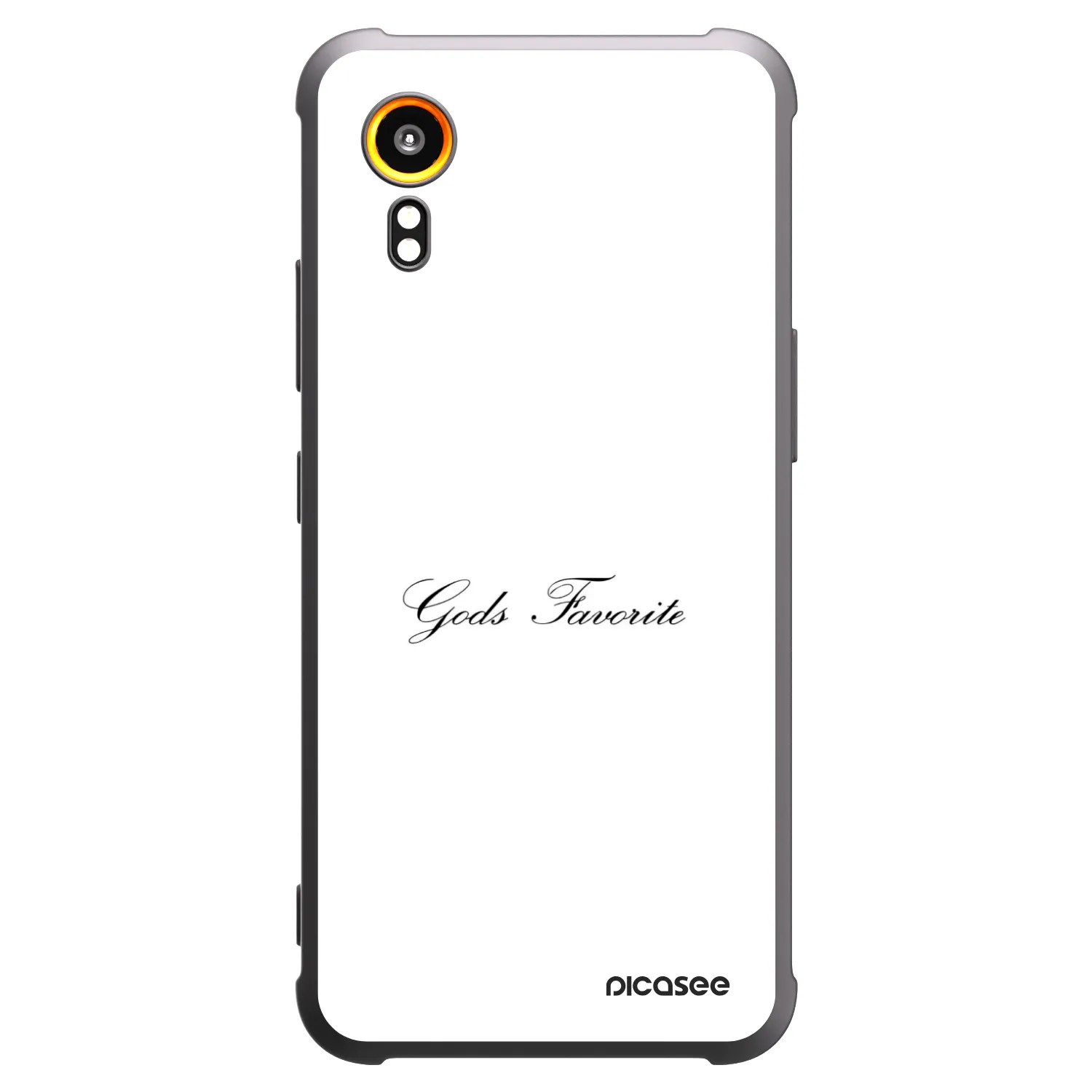 Picasee crna silikonska maskica za Samsung Galaxy Xcover 7 - Gods Favorite