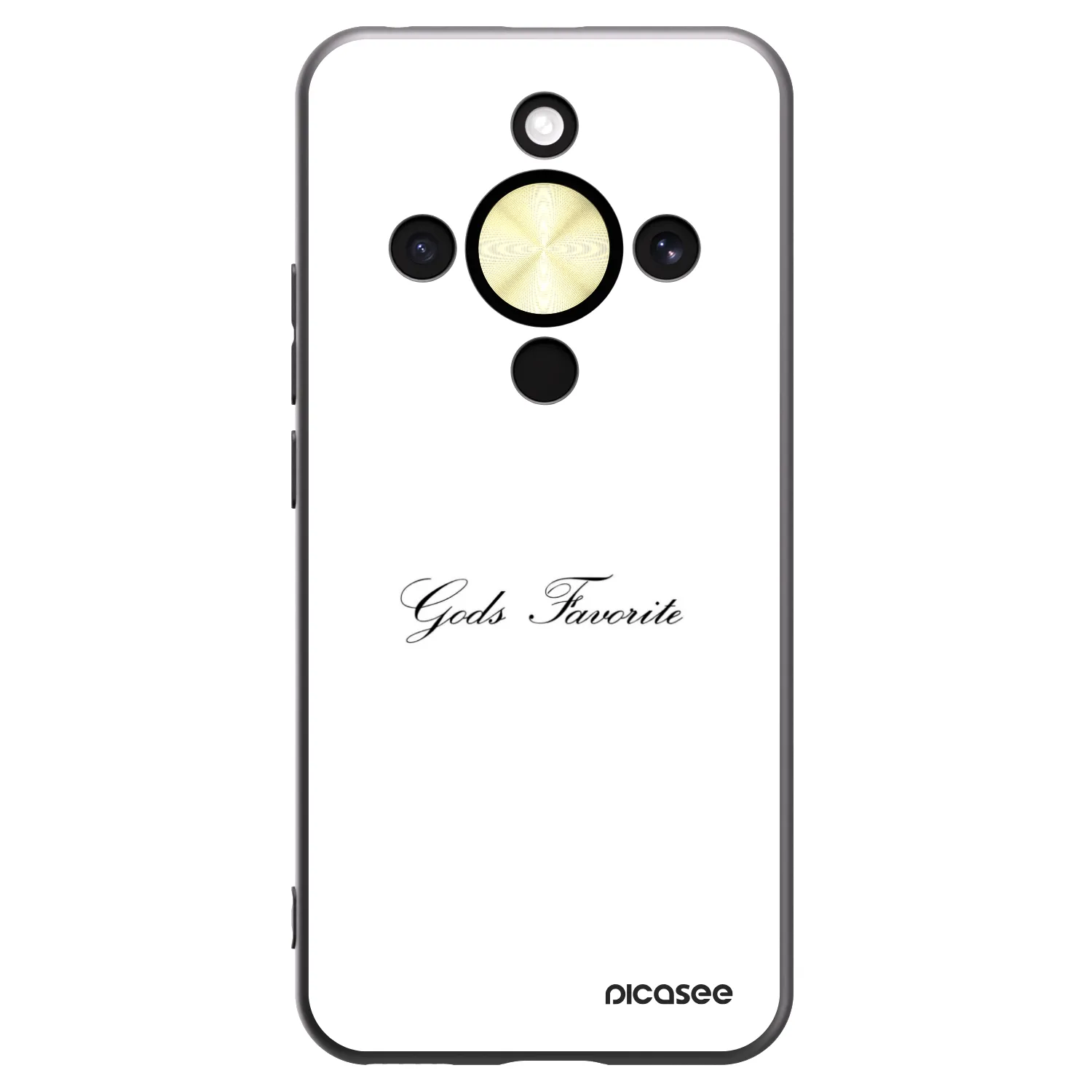 Picasee crna silikonska maskica za Honor Magic8 Lite 5G - Gods Favorite