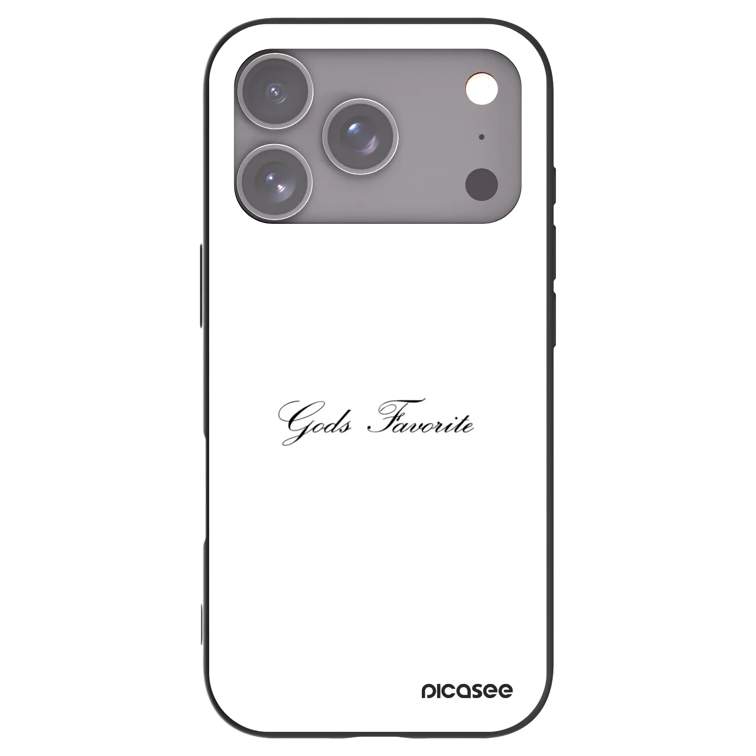 Picasee crna silikonska maskica za Apple iPhone 18 Pro - Gods Favorite