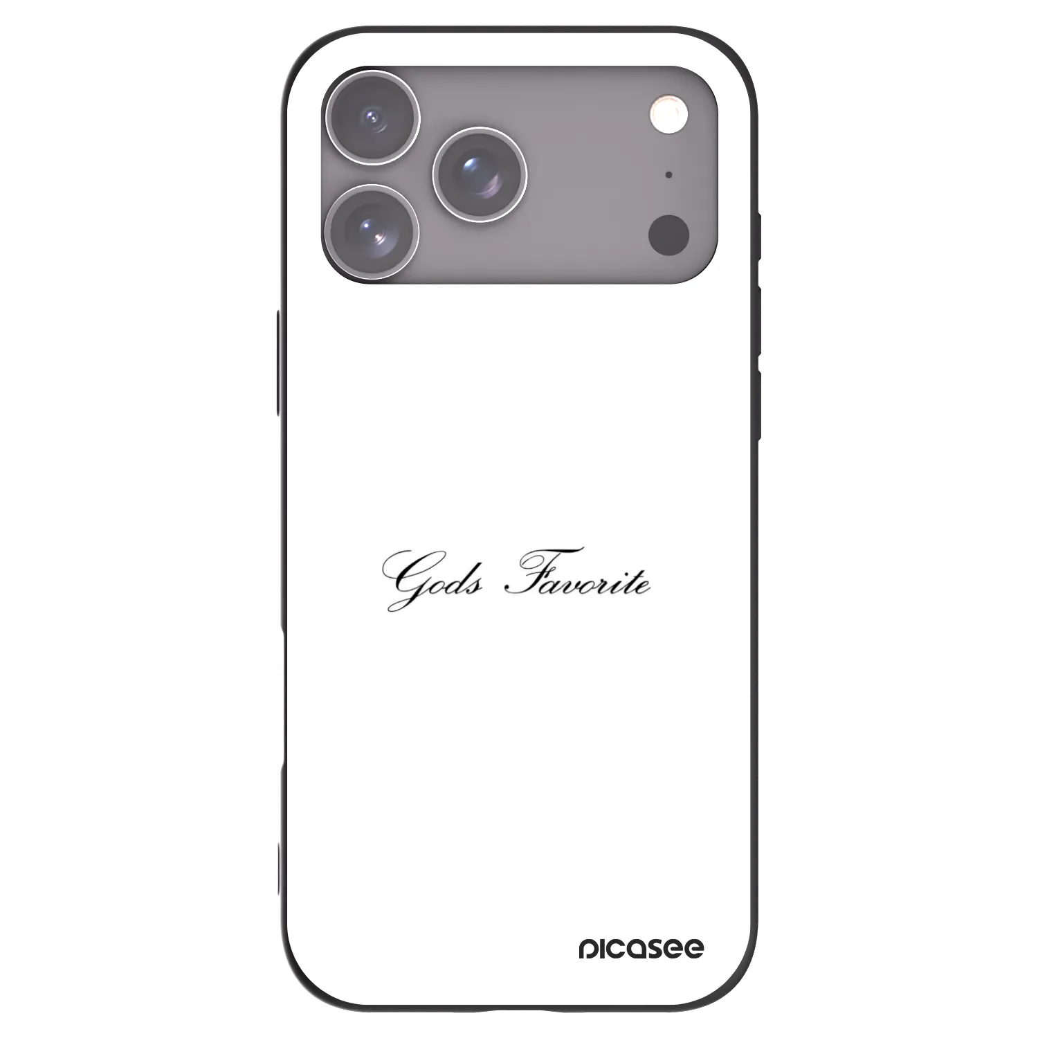 Picasee crna silikonska maskica za Apple iPhone 18 Pro Max - Gods Favorite