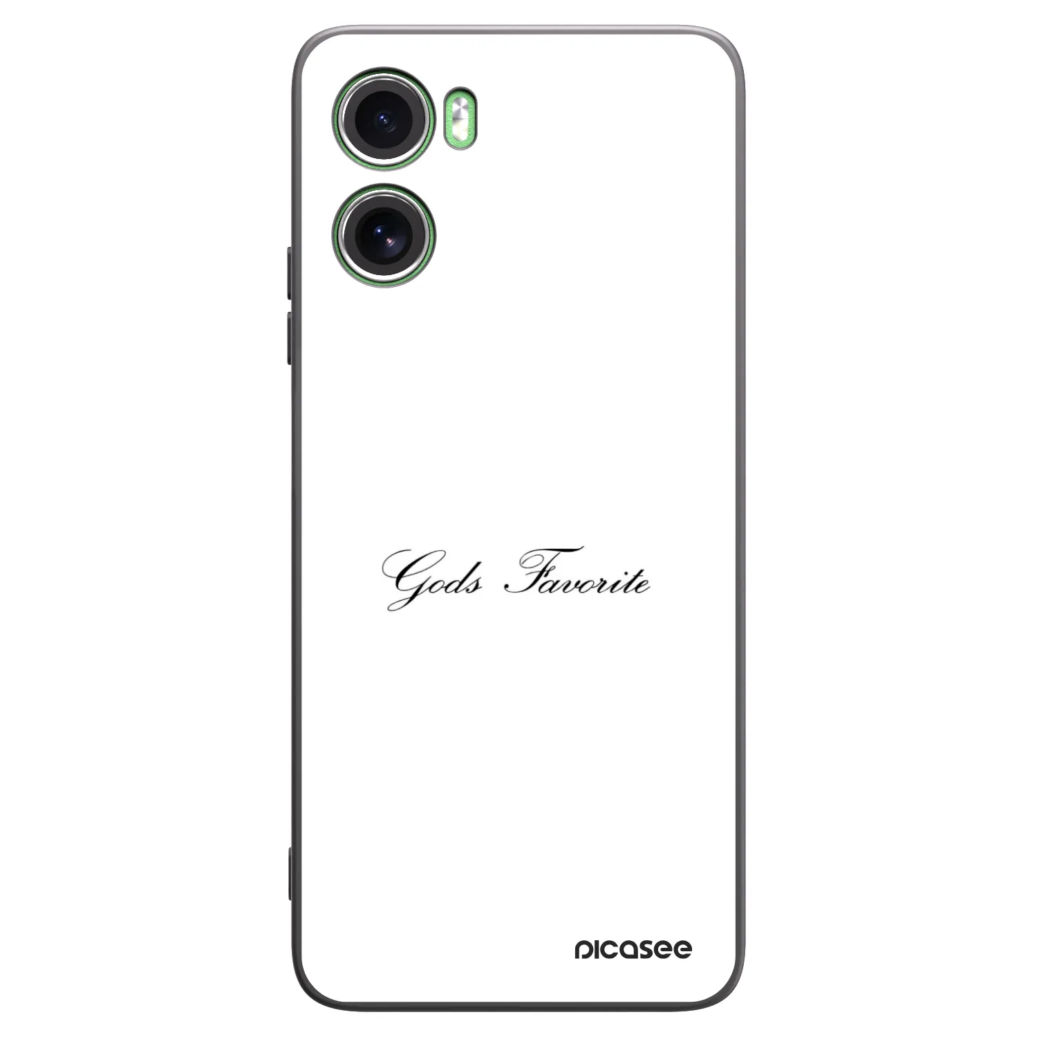 Picasee crna silikonska maskica za Motorola Moto G06 - Gods Favorite