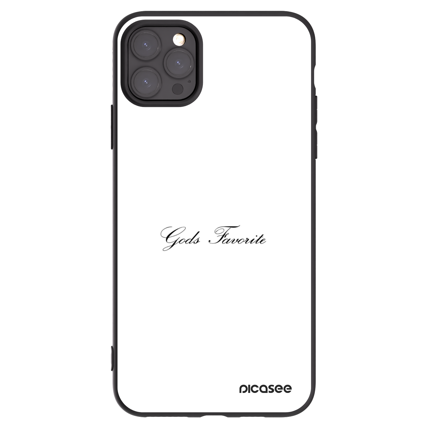 Picasee crna silikonska maskica za Apple iPhone 11 Pro Max - Gods Favorite