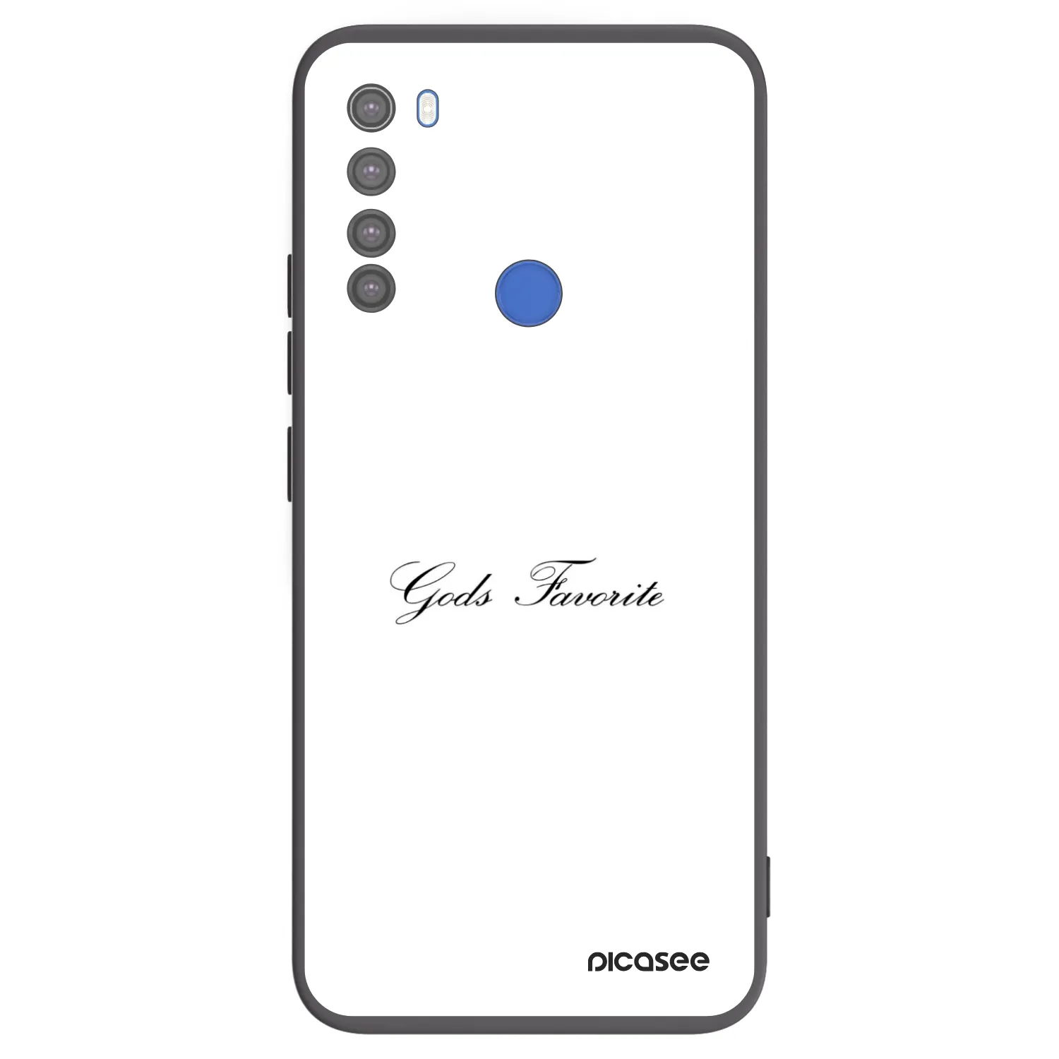 Picasee crna silikonska maskica za Xiaomi Redmi Note 8T - Gods Favorite