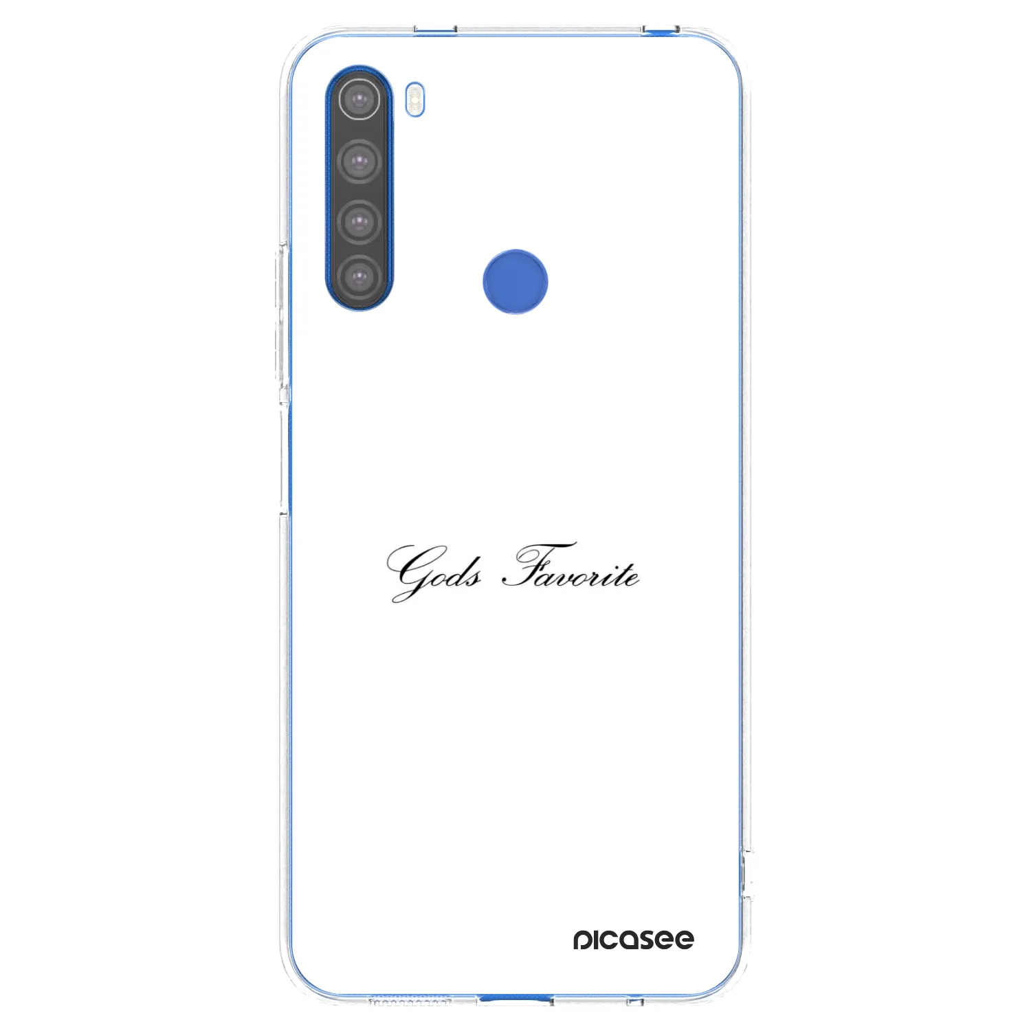 Picasee silikonska prozirna maskica za Xiaomi Redmi Note 8T - Gods Favorite